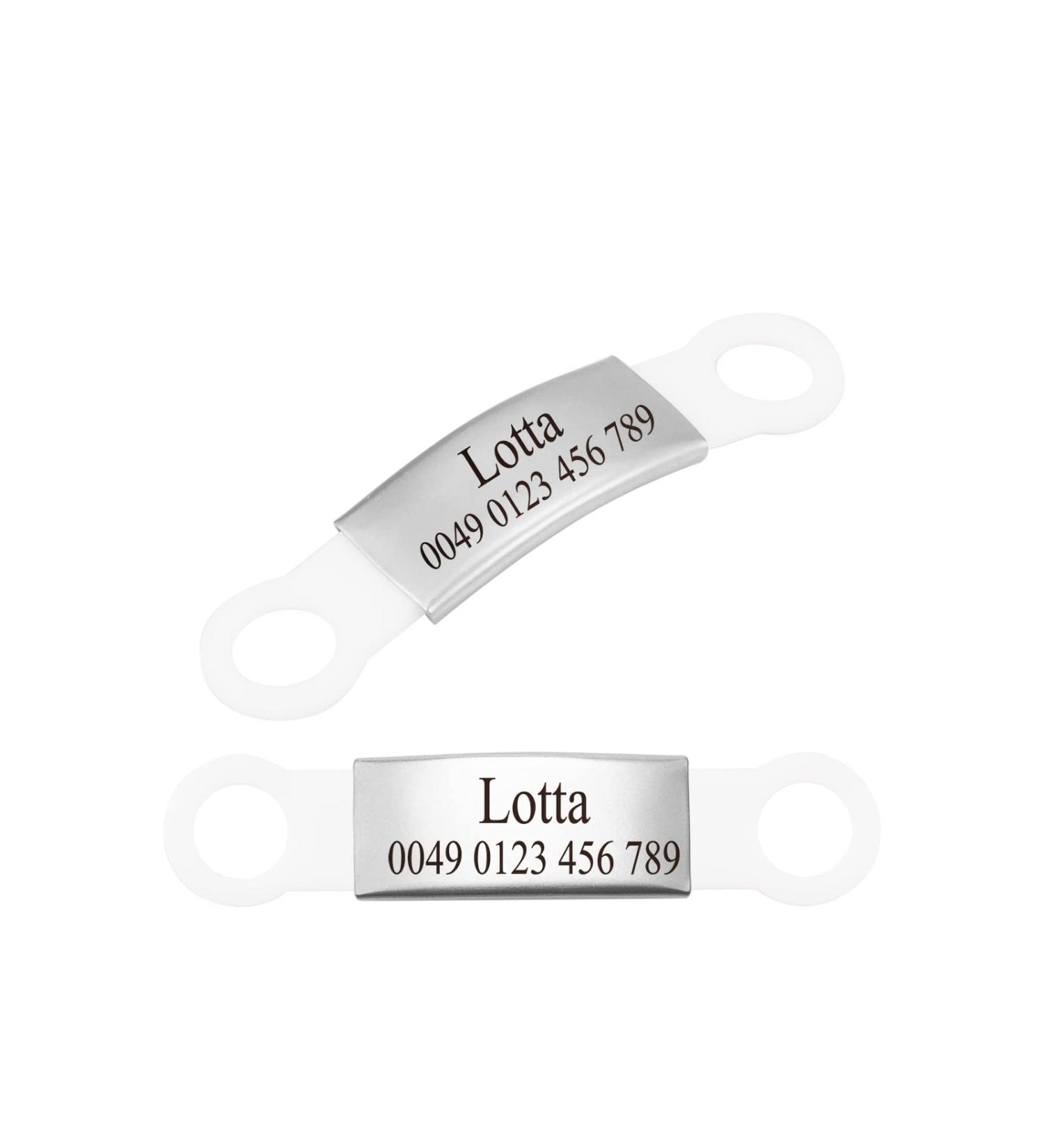 Personalized Silicone Dog and Cat ID Tags - Engraved Pet Name Plates (2 Pack) - Custom Animal Brands - Buy Online on GoSupps.com