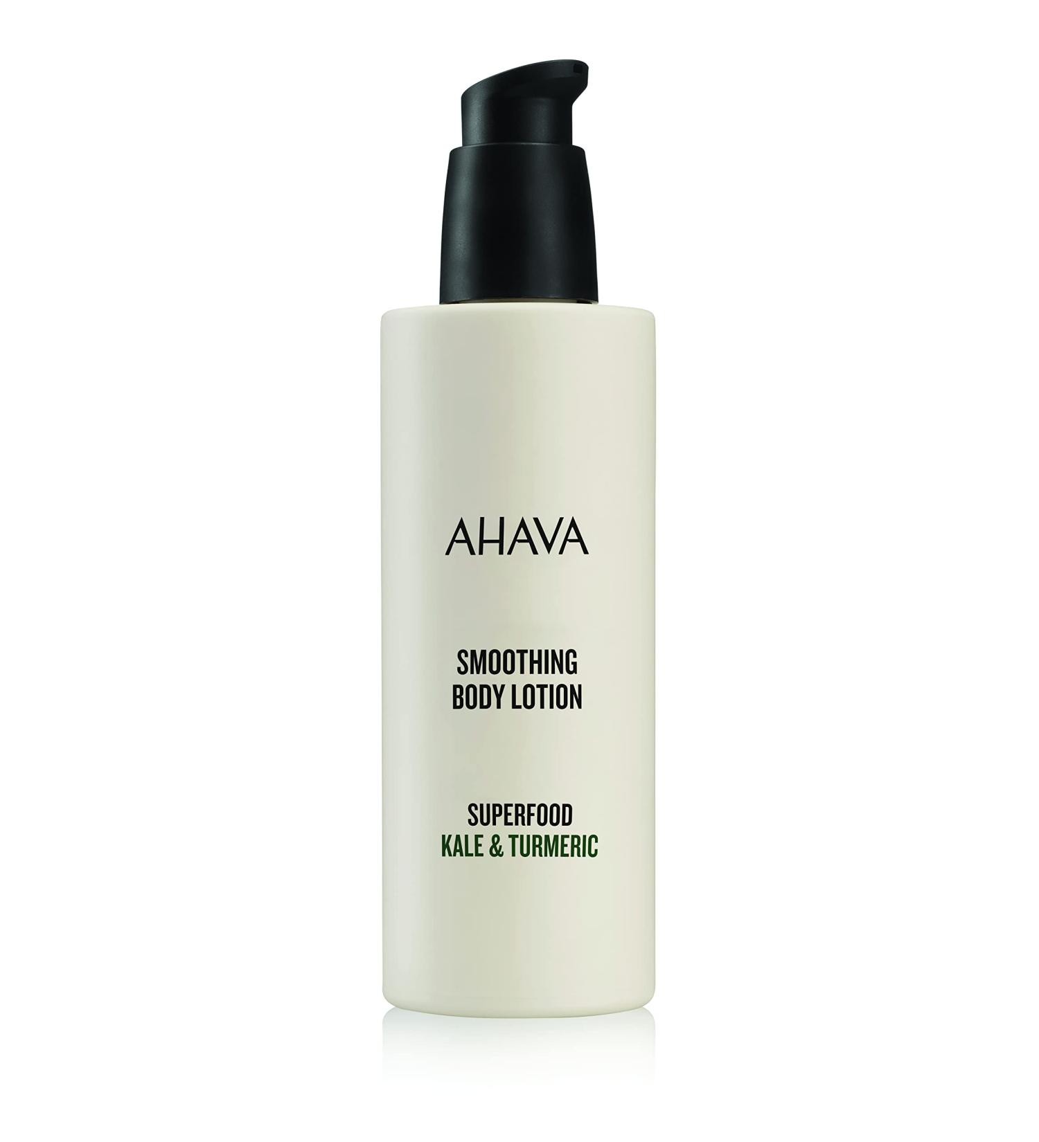 AHAVA Kale Turmeric & Dead Sea Minerals Anti Aging Body Lotion 8.5 fl. oz. - Vegan Formula for Dry Skin - Buy Online on GoSupps.com