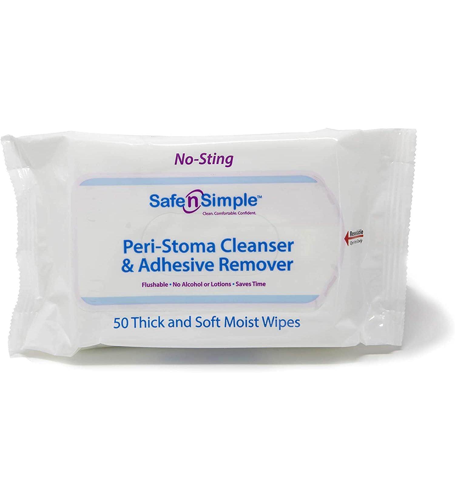 Buy Safe n Simple Adhesive Remover Wipes - Large Pack of 50 for Easy & Gentle Removal | International Shipping Available - Buy Online on GoSupps.com