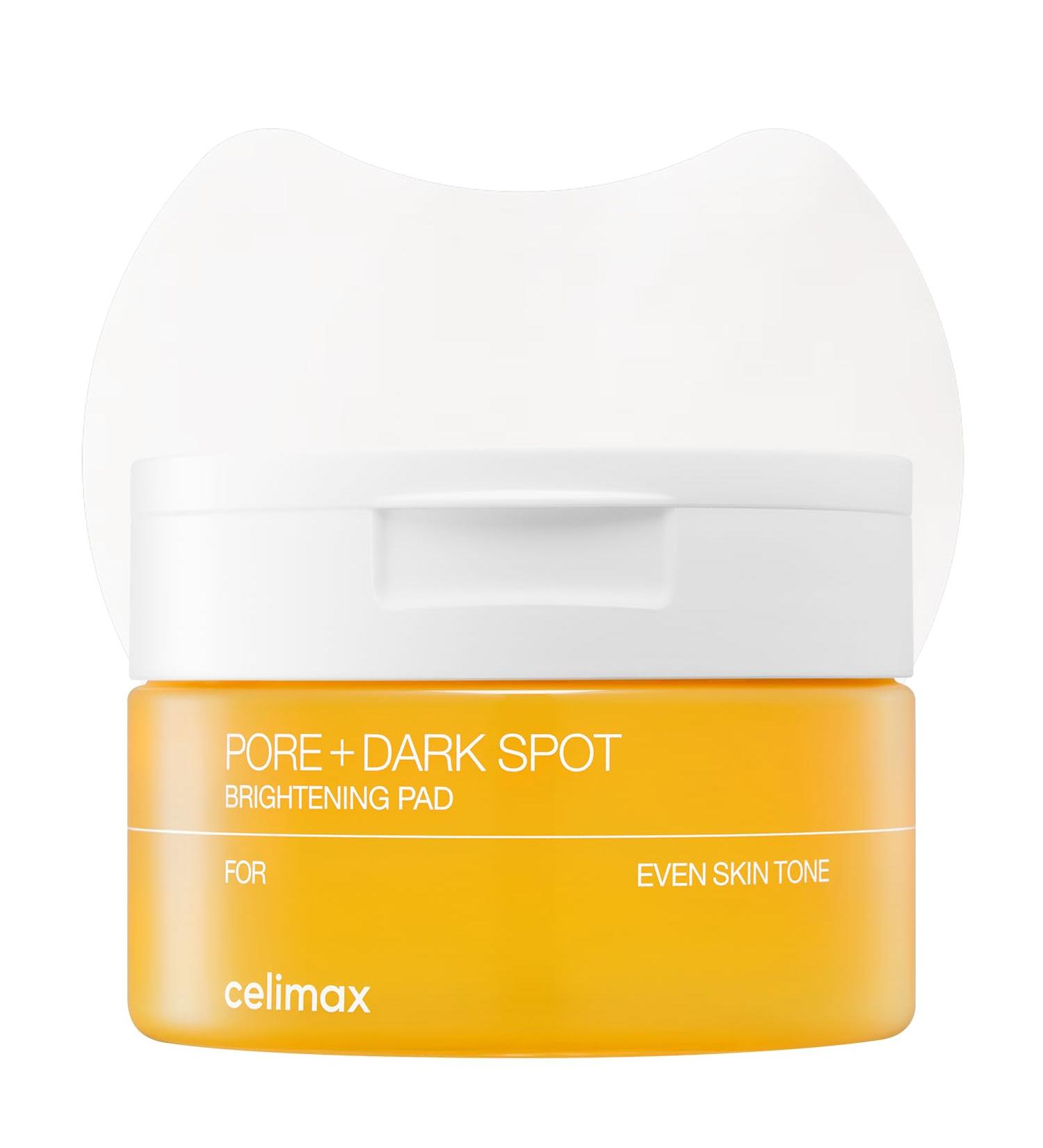 celimax Pore+Dark Spot Brightening Pad | Exfoliating Peeling Pads for Enlarged Pores with Hyaluronic Acid Pore Minimizer Non-Irritating Hydrating For Sensitive Skin (40 pads) - Buy Online on GoSupps.com