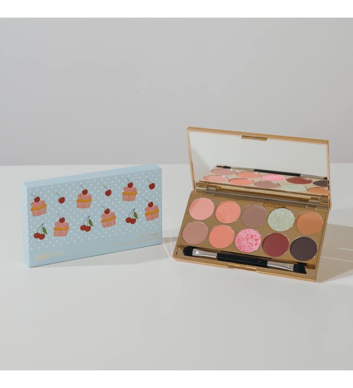FreshO2 x Pony Dessert Box Eyeshadow Palette - 10 Vegan & Cruelty-Free Colors | Made in Taiwan | Shop Now Internationally - Buy Online on GoSupps.com