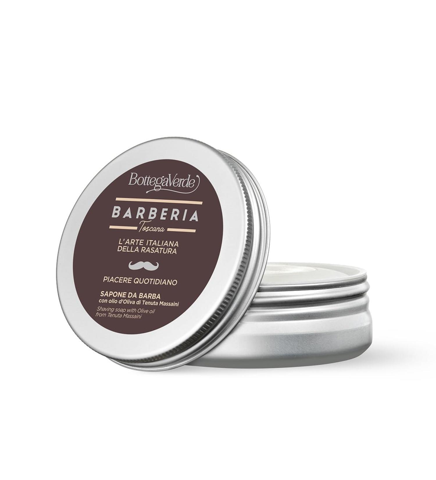 Bottega Verde Bottega Verde - Tuscan Barber Shop - Tenuta Massaini Olive Oil Shaving Soap (100g)