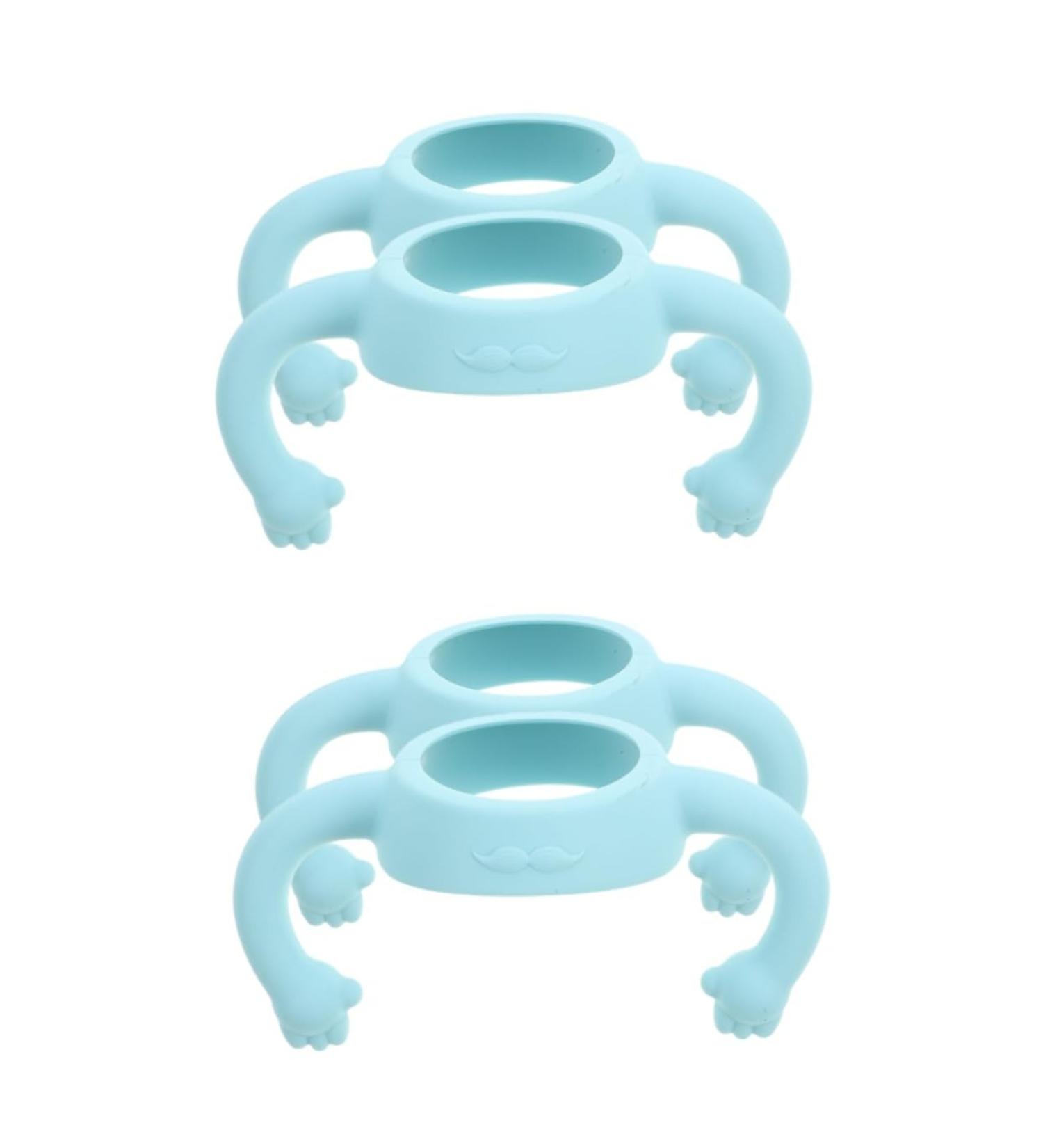 Toyvian 4 Pcs Bottle Handle Bottle Accessories Bottle Grip Handle Bottle Grip Silicone Bottle Grip Child Silica Gel Silicone Soft Wide Mouth 14.00X5.00X5.00CMx2pcs Sky-bluex2pcs - Buy Online on GoSupps.com
