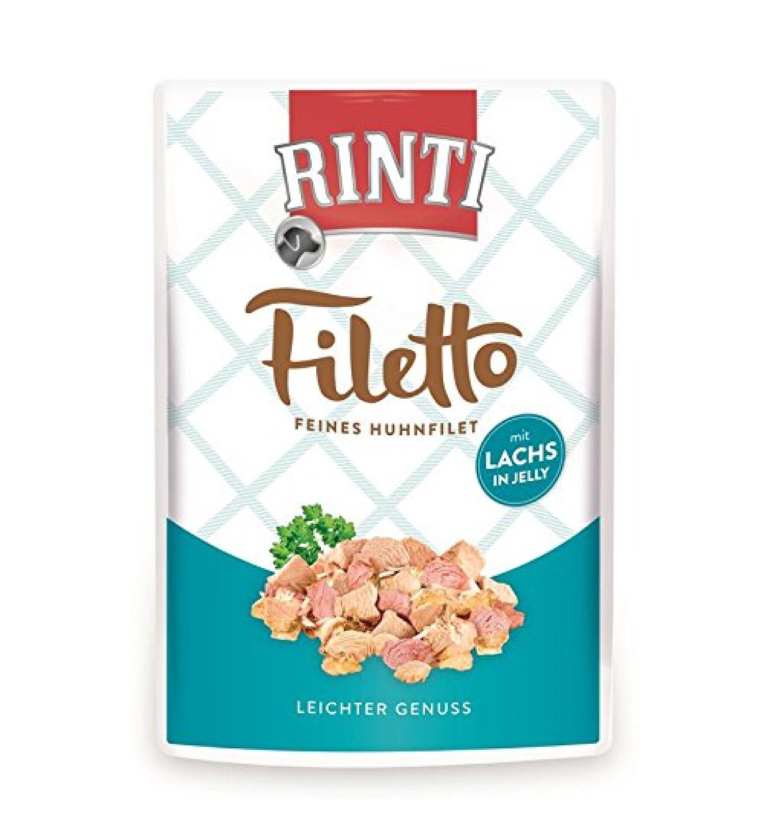 Rinti Filetto Jelly Chicken & Salmon 100g - You will receive 24 packs Pack content 100 g
