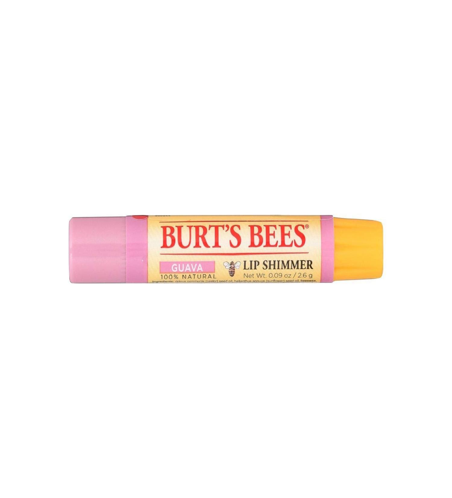 Burt's Bees Natural Makeup Guava Lip Shimmer 0.09 Oz