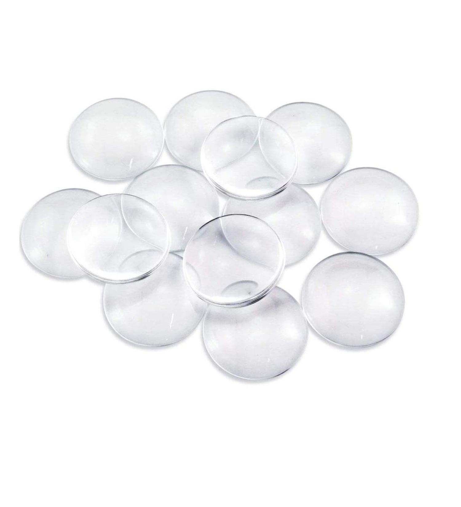 Faxco 30-Piece 1.57 inch Clear Glass Dome Cabochons for Jewelry Making - Buy Online on GoSupps.com