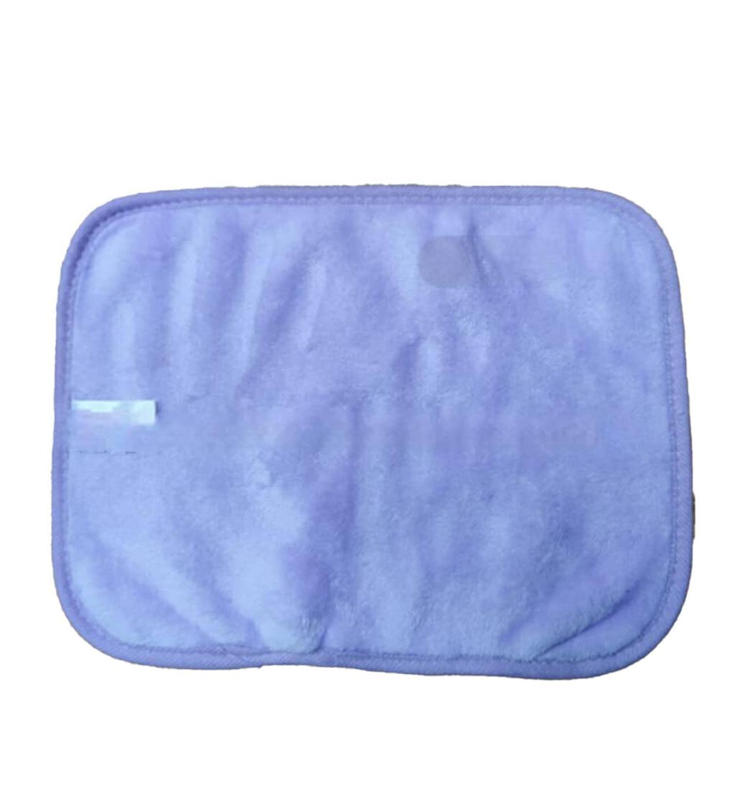 AUklOPVZZ 10 Pieces Polyester Woman Face Cleaning Cloth Replacement Solid Color Ladies Makeup Cosmetic Remover Pad Accessories Light Purple - Buy Online on GoSupps.com