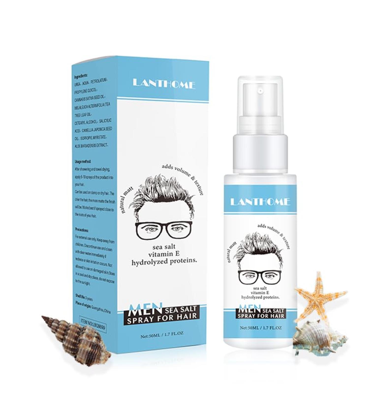 AKARY Sea Salt Spray for Men - Texturizing Beach Spray Adds Volume & Texture - 1.7 oz - Buy Online on GoSupps.com