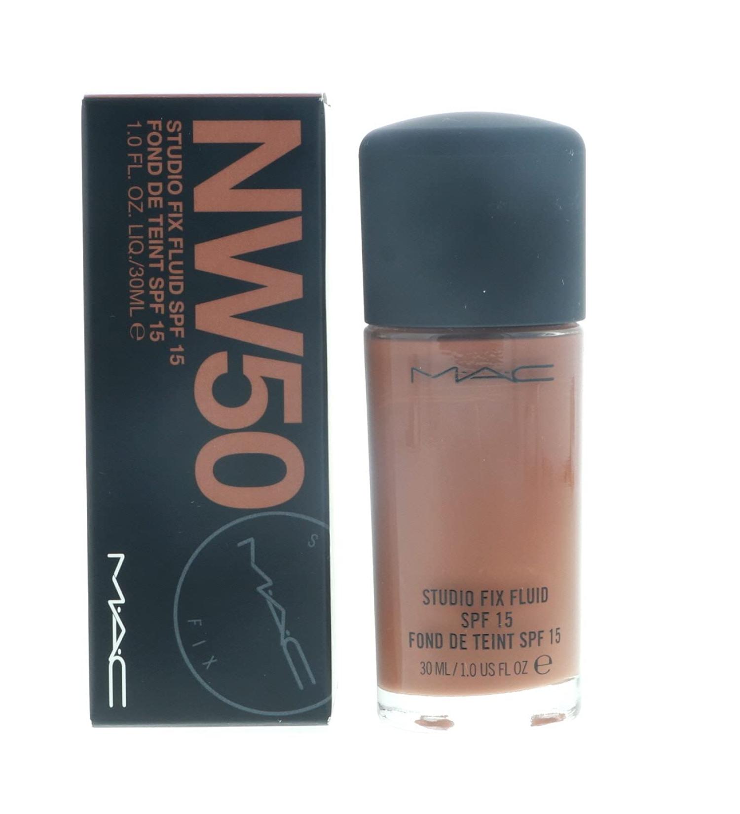 MAC Studio Fix Fluid Foundation SPF15 NW50 - Full Coverage Matte Finish - Buy Online on GoSupps.com