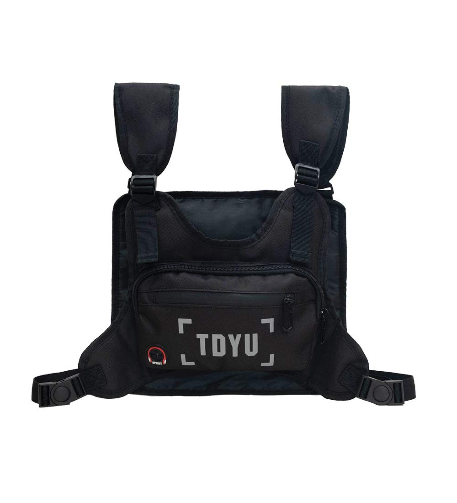 Klykon Reflective Chest Bag for Men and Women - Fashion Harness Utility Bag for Night Running and Hiking (Black) - Buy Online on GoSupps.com