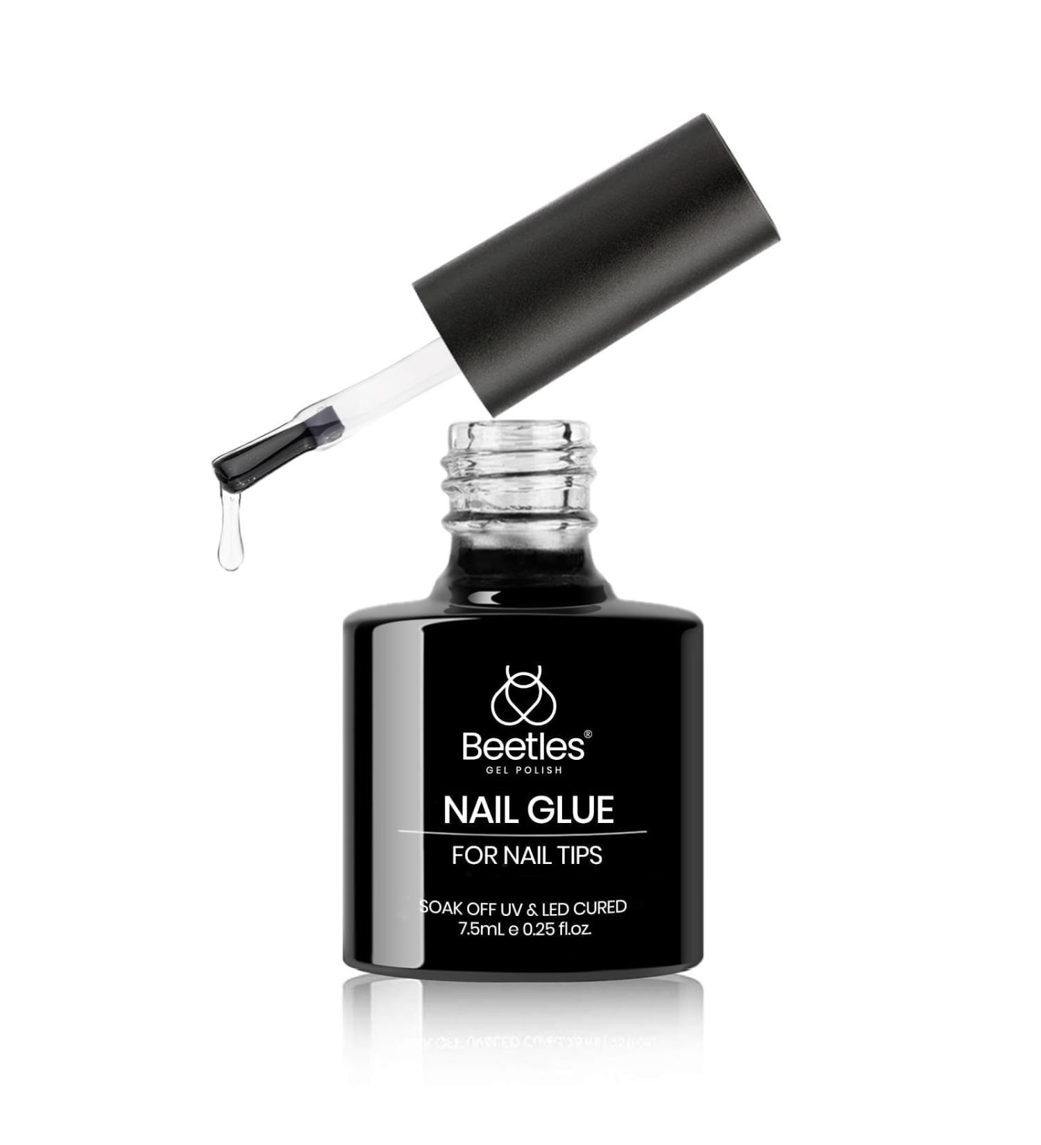 Beetles 9 in 1 Nail Glue Gel - Long Lasting UV Curing for Nail Tips Acrylic Nails & Nail Repairs - Clear False & Press-On Nails - Buy Online on GoSupps.com