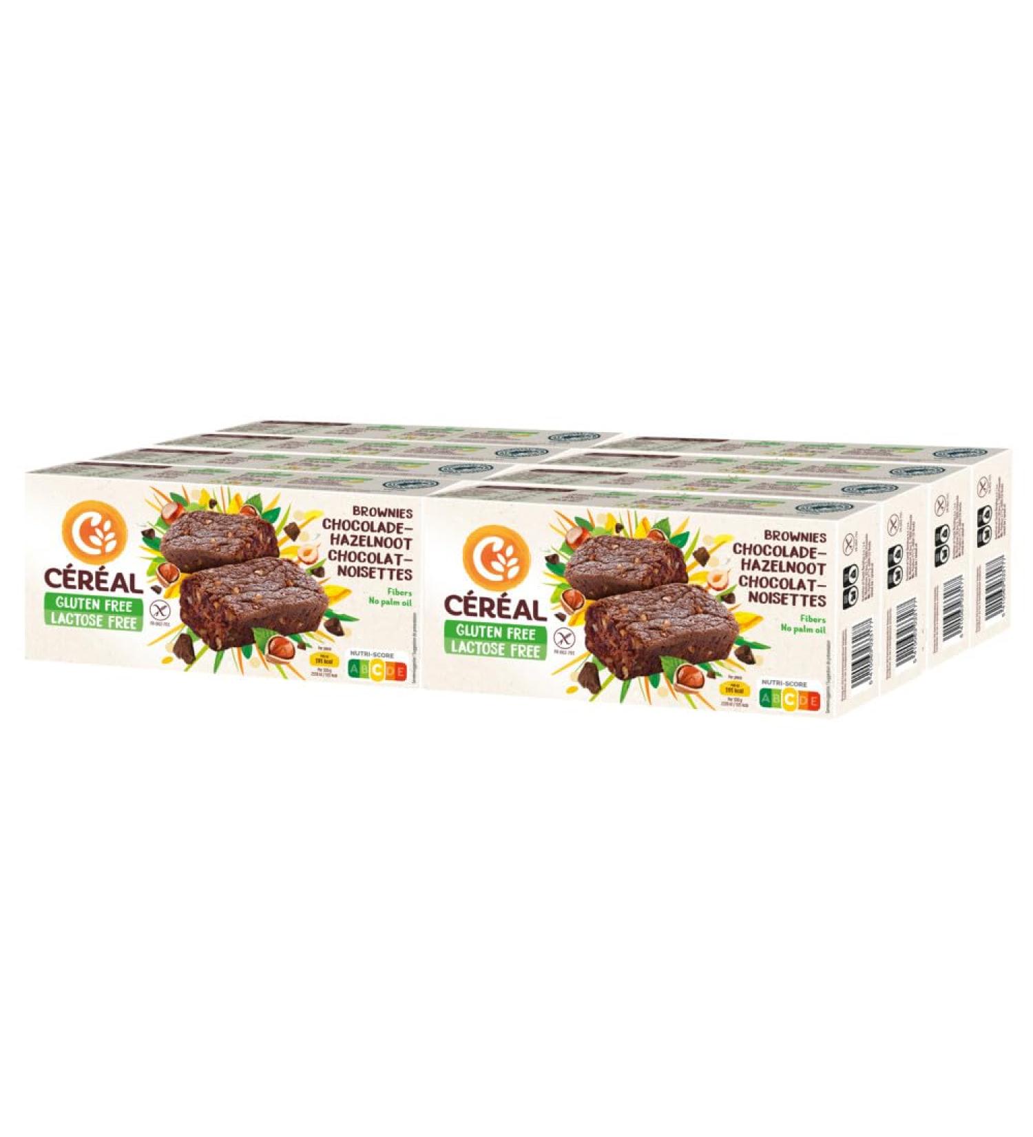 8x Hazelnut Chocolate Brownies Cereal 150g - Multipack