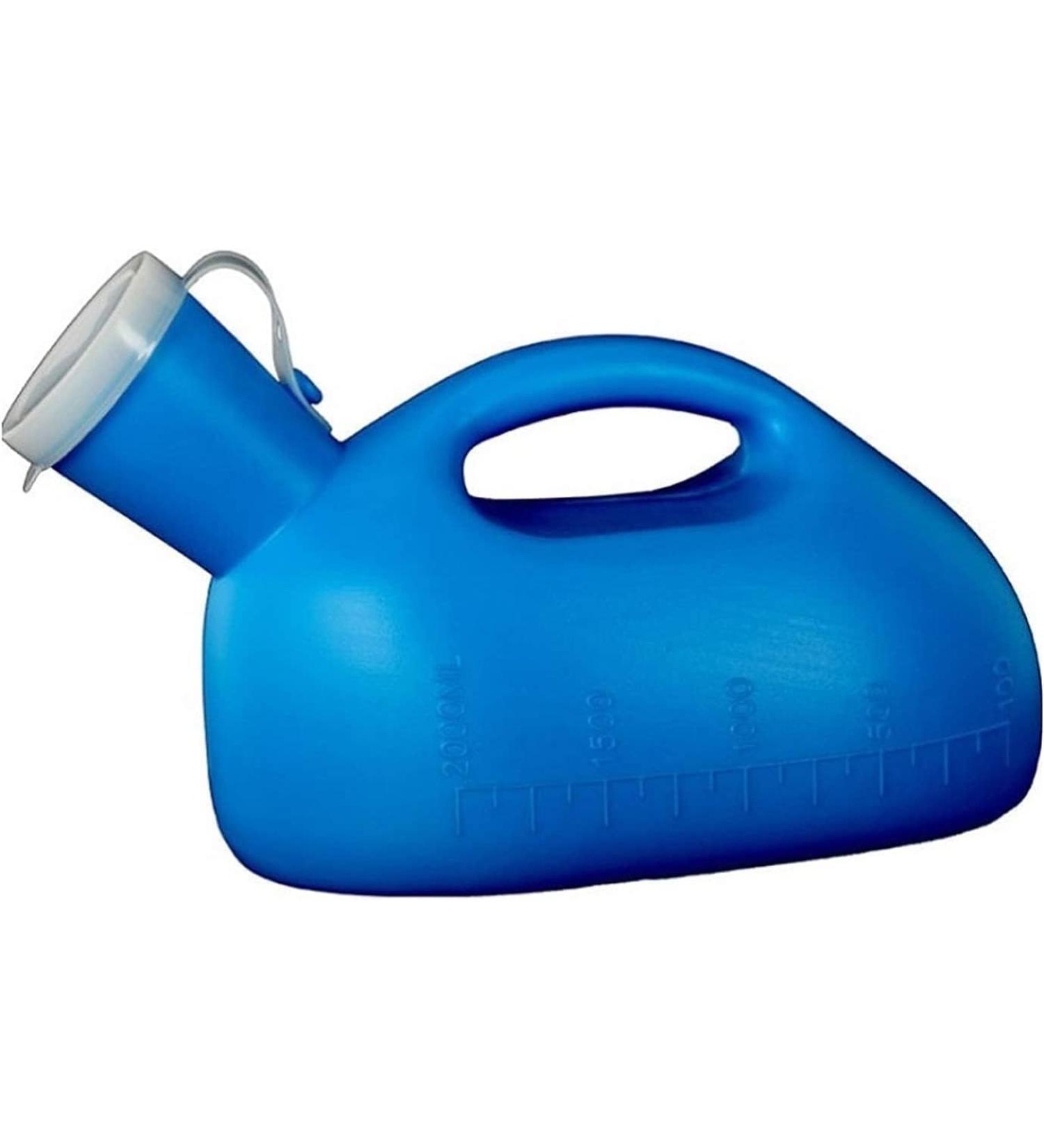 Male Urinal 2000ML Male Urinal Portable Mens Potty Pee Bottle Collector Travel Toilet Blue - Buy Online on GoSupps.com