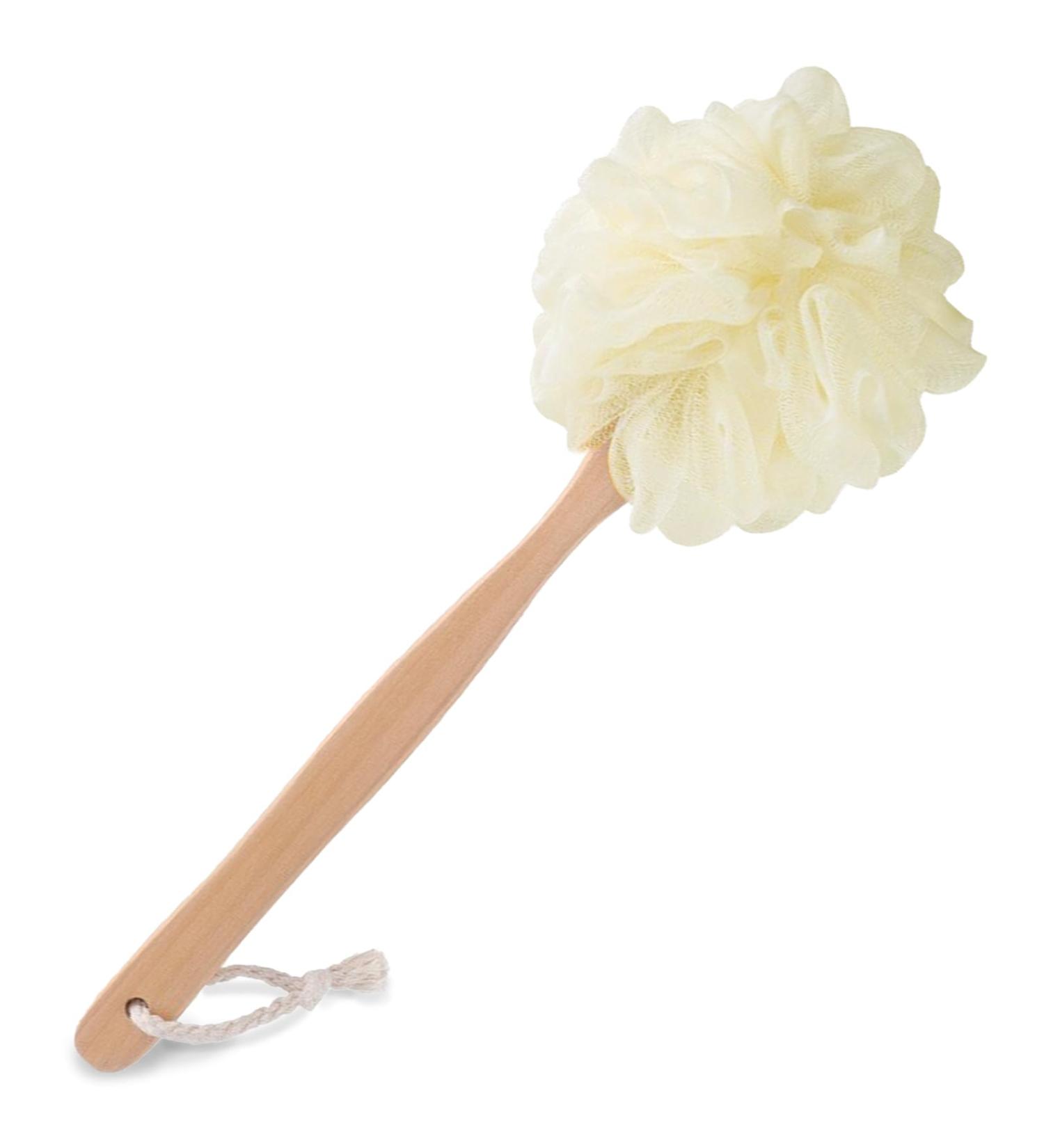 Large White Bath Puff Loofah Sponge Set - Body Back Brush & Peeling Shower Sponge for Men | Ideal for Ultimate Cleansing & Exfoliating - Buy Online on GoSupps.com