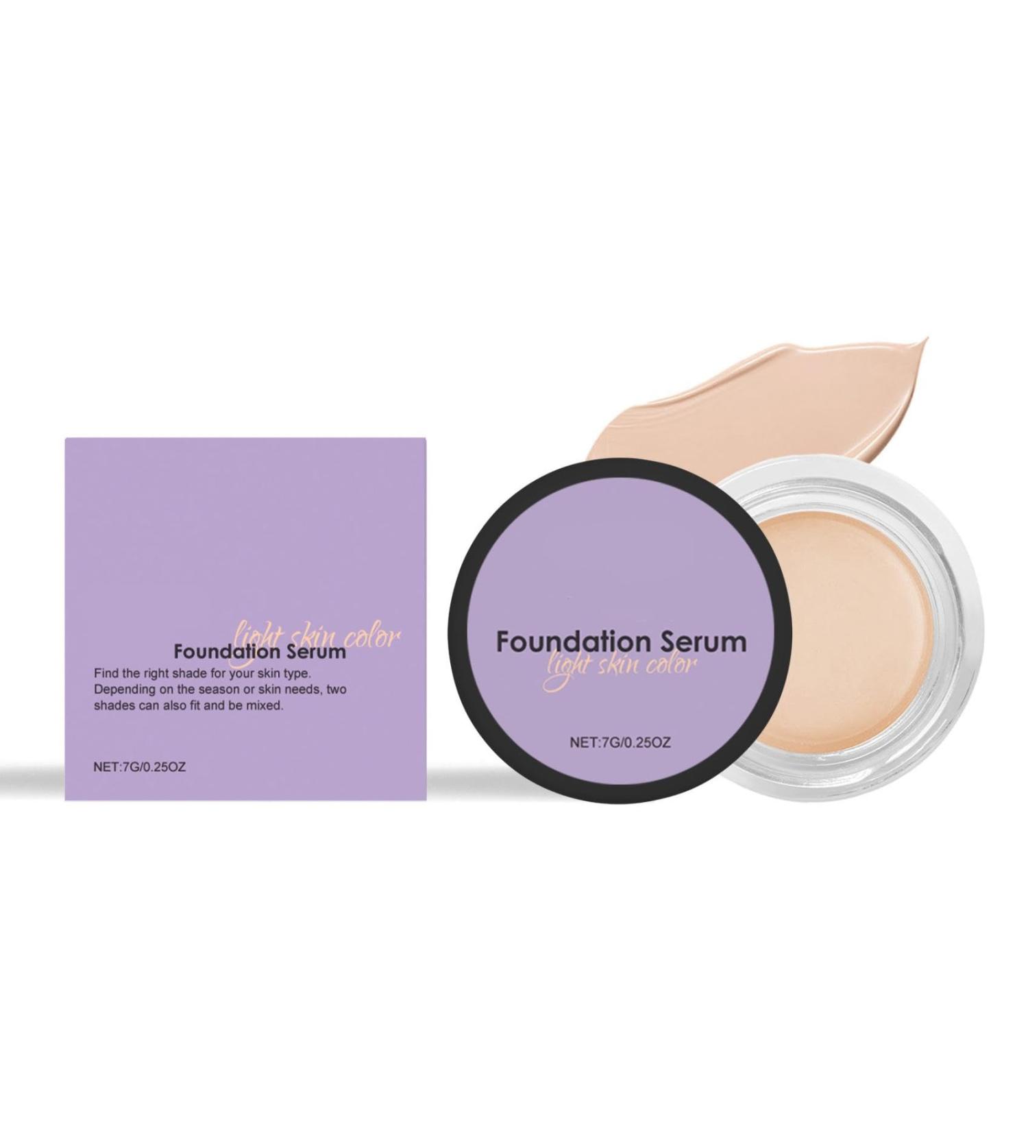Foundation Serum Foundation Serum - Make Up Gentle Coverage | All Skin Types | With Hyaluronic Acid | Regenerating Effect | Tinted Face Serum Long-lasting Concealer 7g (Nature 7g) - Buy Online on GoSupps.com