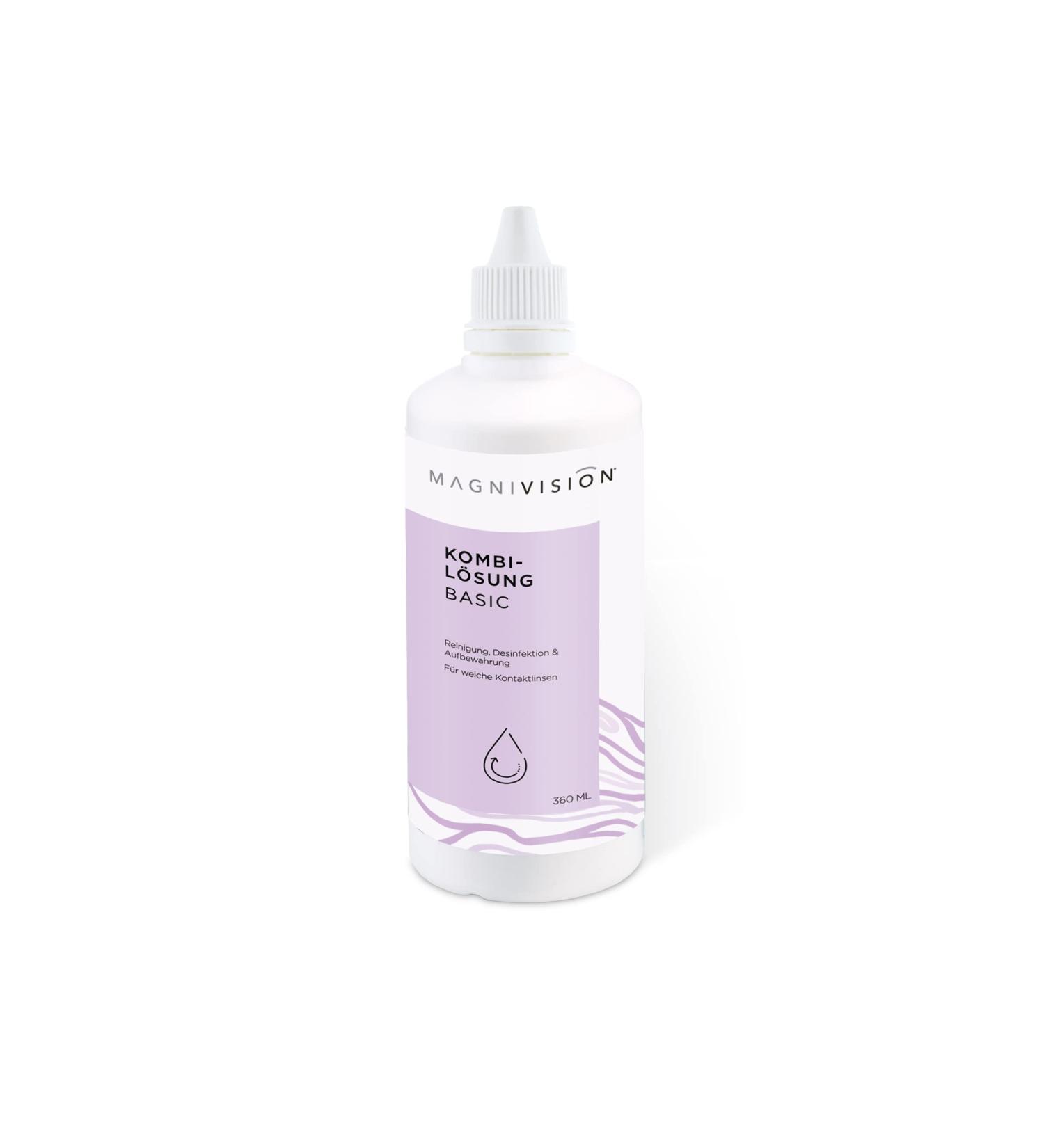 Buy Magnivision Kombs Solution Basic 360ml - Borate-Free Contact Lens Cleaner & Storage - Made in Europe | International Shipping Available - Buy Online on GoSupps.com