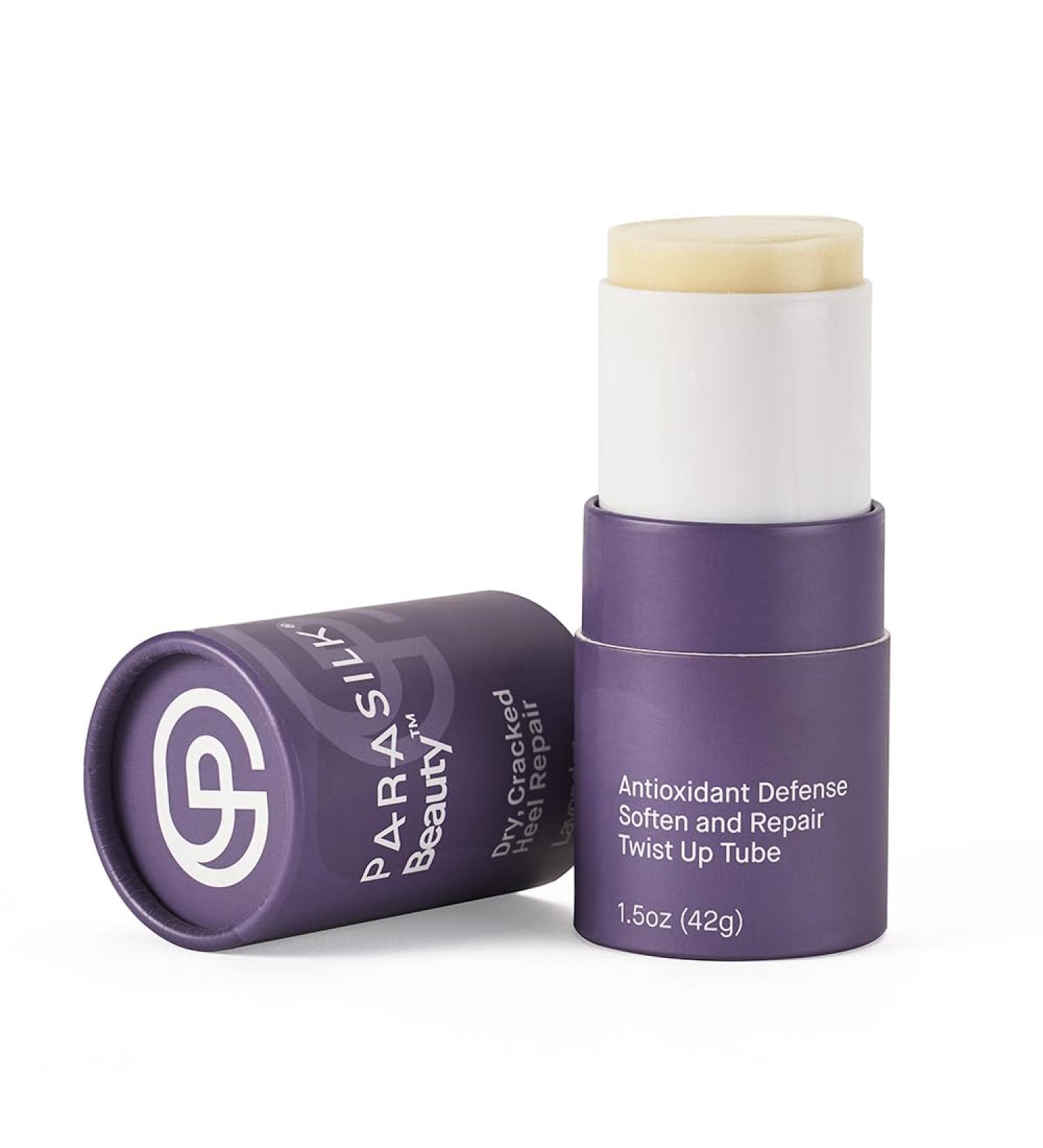 Parasilk Beauty Lavender Heel Repair Stick - Moisturizing Solution for Dry Cracked Feet with Antioxidant Oils & Wax - Buy Online on GoSupps.com