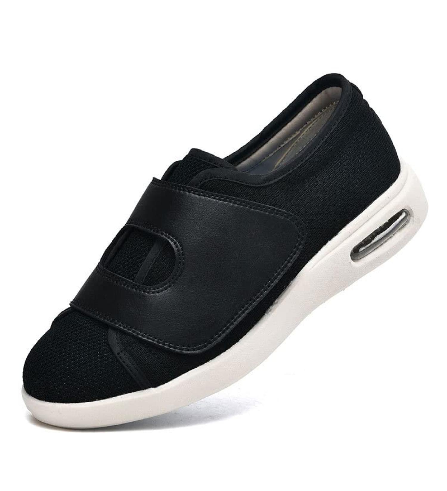 FZYUAN Diabetic Shoes for Elderly - Wide Width Diabetic Slippers with Adjustable Closure for Swollen Feet - Breathable Lightweight Non Slip Walking Sneakers - Size Women's 10/Men's 9 - Buy Online on GoSupps.com