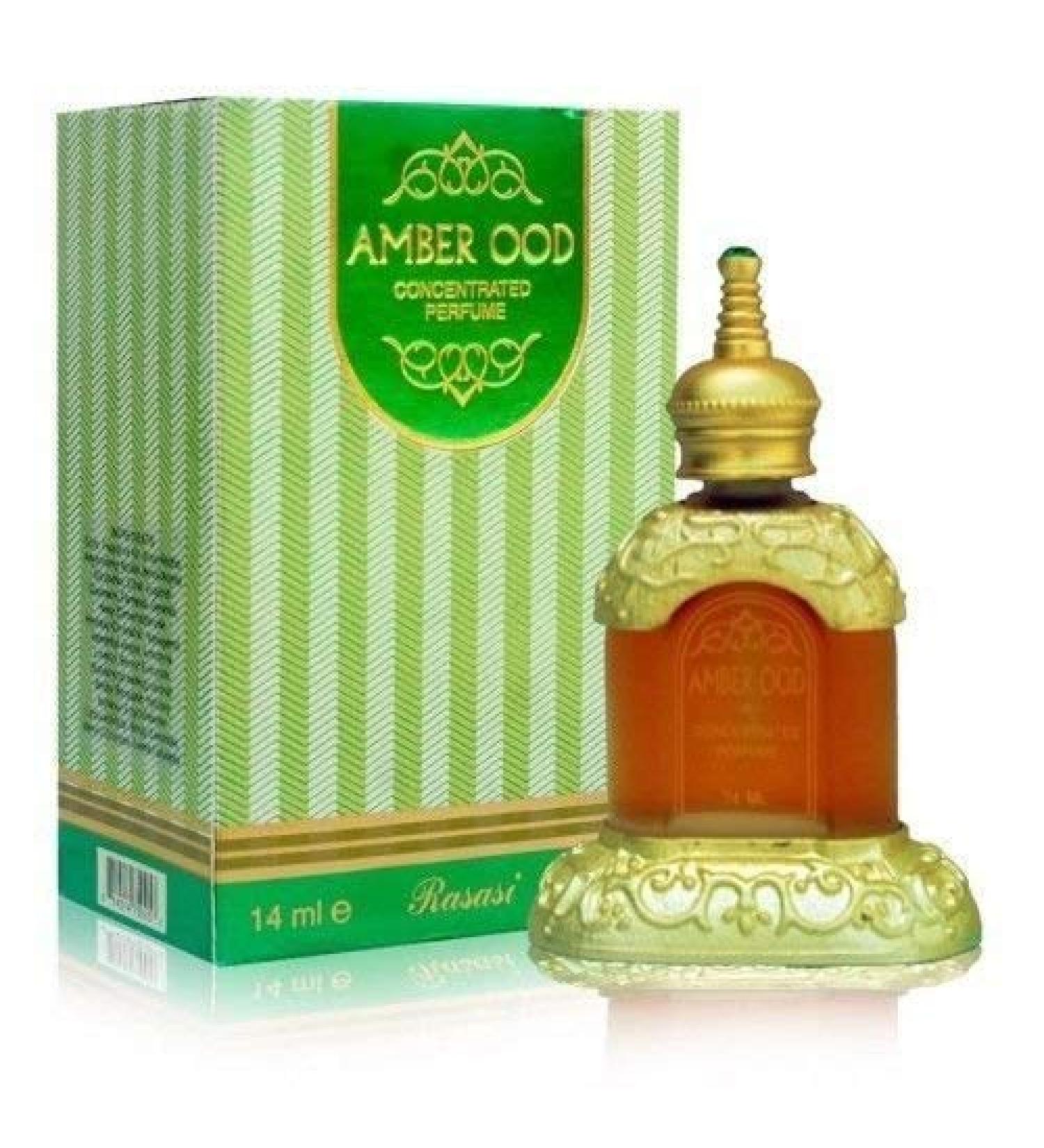 RASASI Amber Ood Arabian Perfume Oils for Women & Men 14ML(0.46 Oz) - Long Lasting Concentrated Perfume Oil With Rich Alluring Unisex Scented Oil - Ideal for Daily Wear & Memorable Special Occasions - Buy Online on GoSupps.com