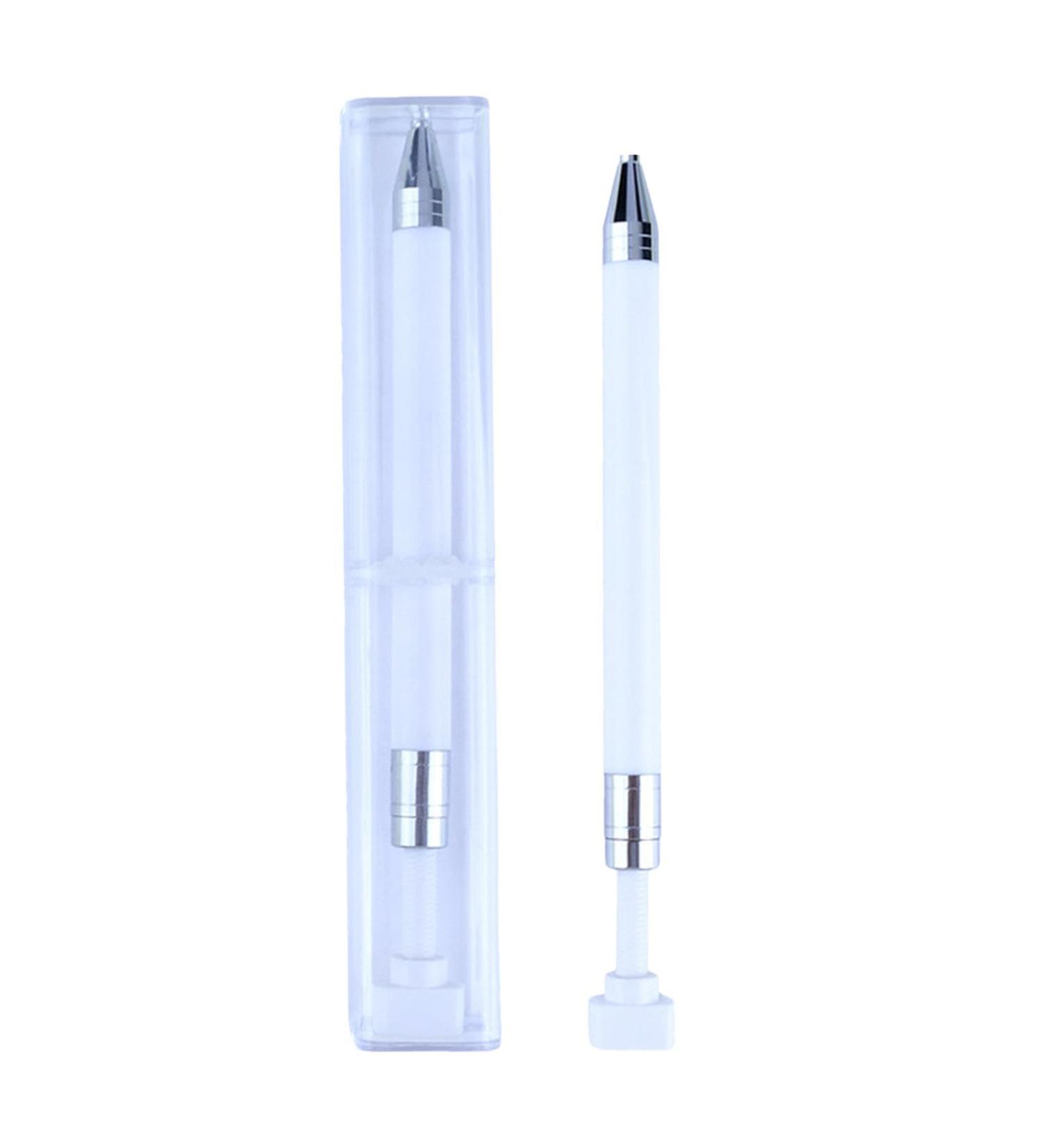 MLqkpwy Rhinestone Dotting | Manicure Art Drill Rhinestone Dotting Pencil - Manicure Art Pencil for Nails Lightweight Portable Nail Tool for Home Travel White - Buy Online on GoSupps.com