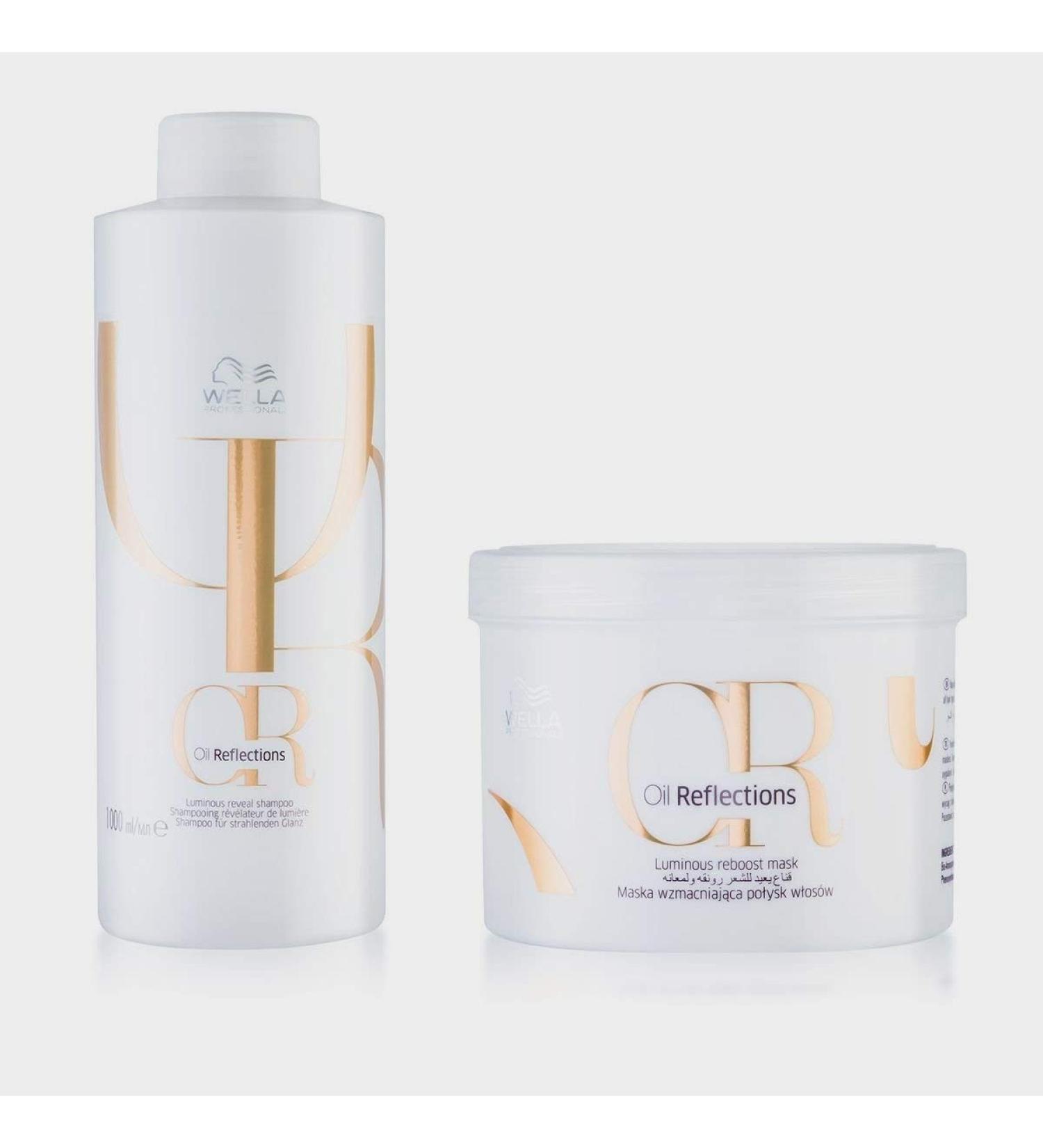Wella Oil Reflections Shampoo 1000ml + Mask 500ml
