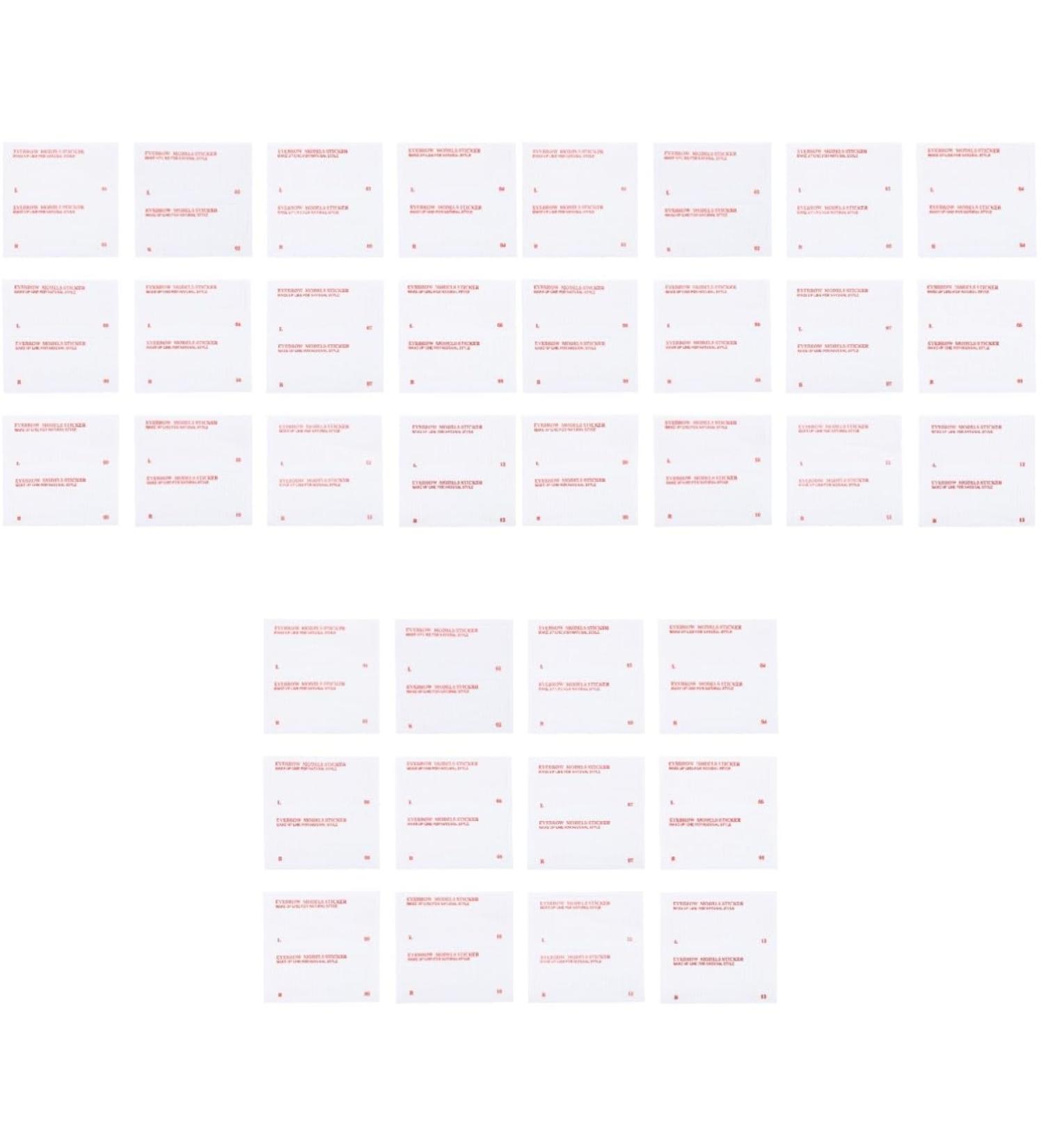 Ipetboom 216 Pcs Eyebrow Stickers Lady Tools Make up Kit Supplies Eyebrow Shaper Miss Cosmetic Eyebrow Card 8.5x8.5cmx3pcs As Shownx3pcs - Buy Online on GoSupps.com