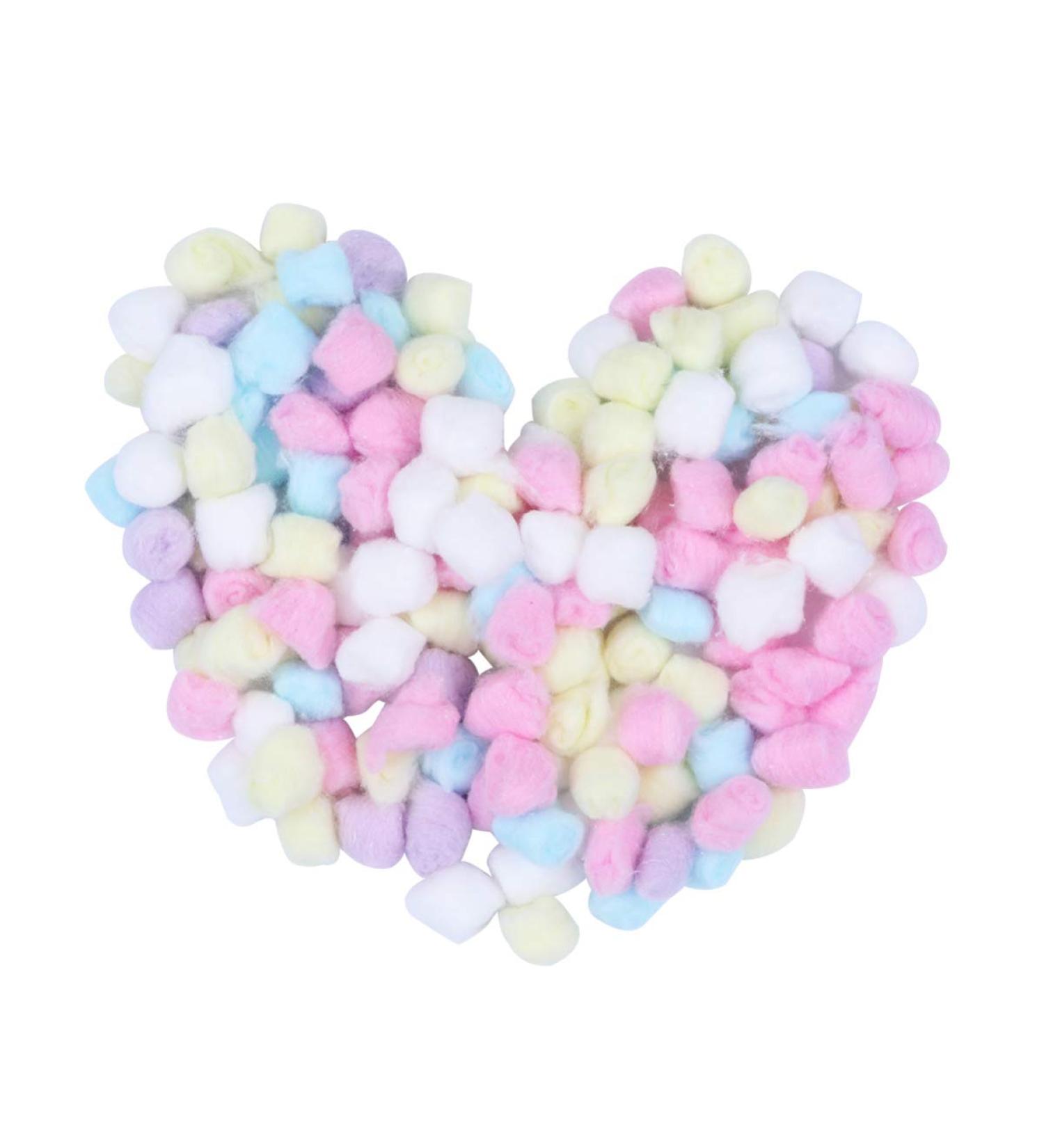 Lurrose 500g Colored Cotton Balls - Gentle Makeup Removal & Face Cleansing - Buy Online on GoSupps.com