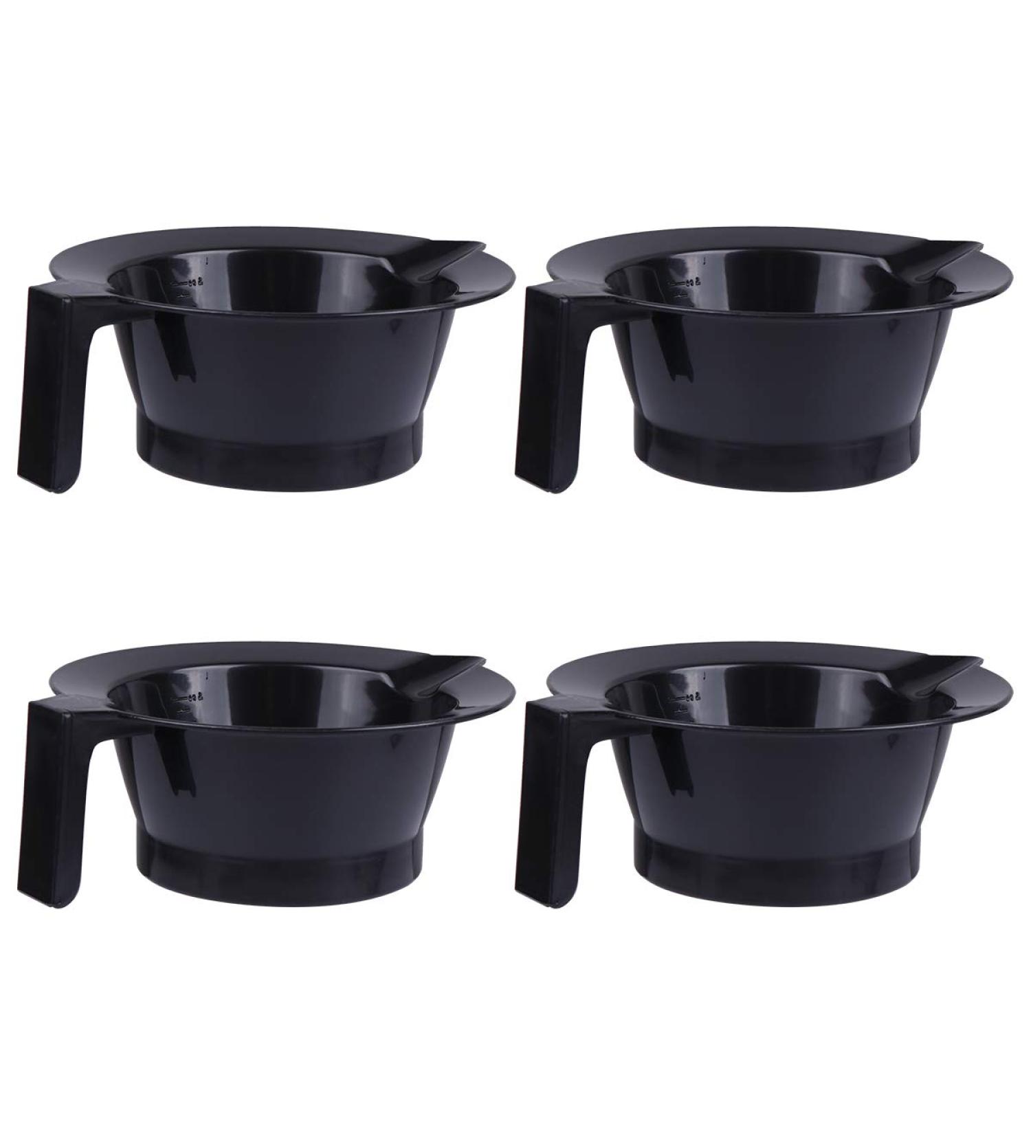 4-Piece Plastic Hair Dye Bowls Set with Handles Hairdresser Tools for Precise Mixing & Measuring | Ideal for International Shipping - Buy Online on GoSupps.com