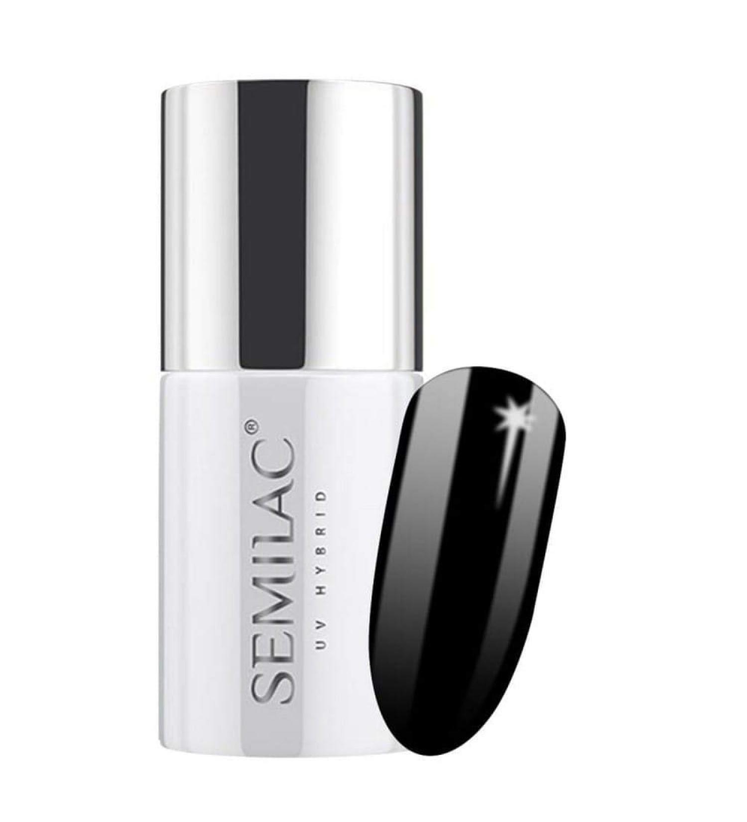 Semilac UV Nail Polish 300 Perfect Black - 7ml Super Cover | International Shipping Available - Buy Online on GoSupps.com