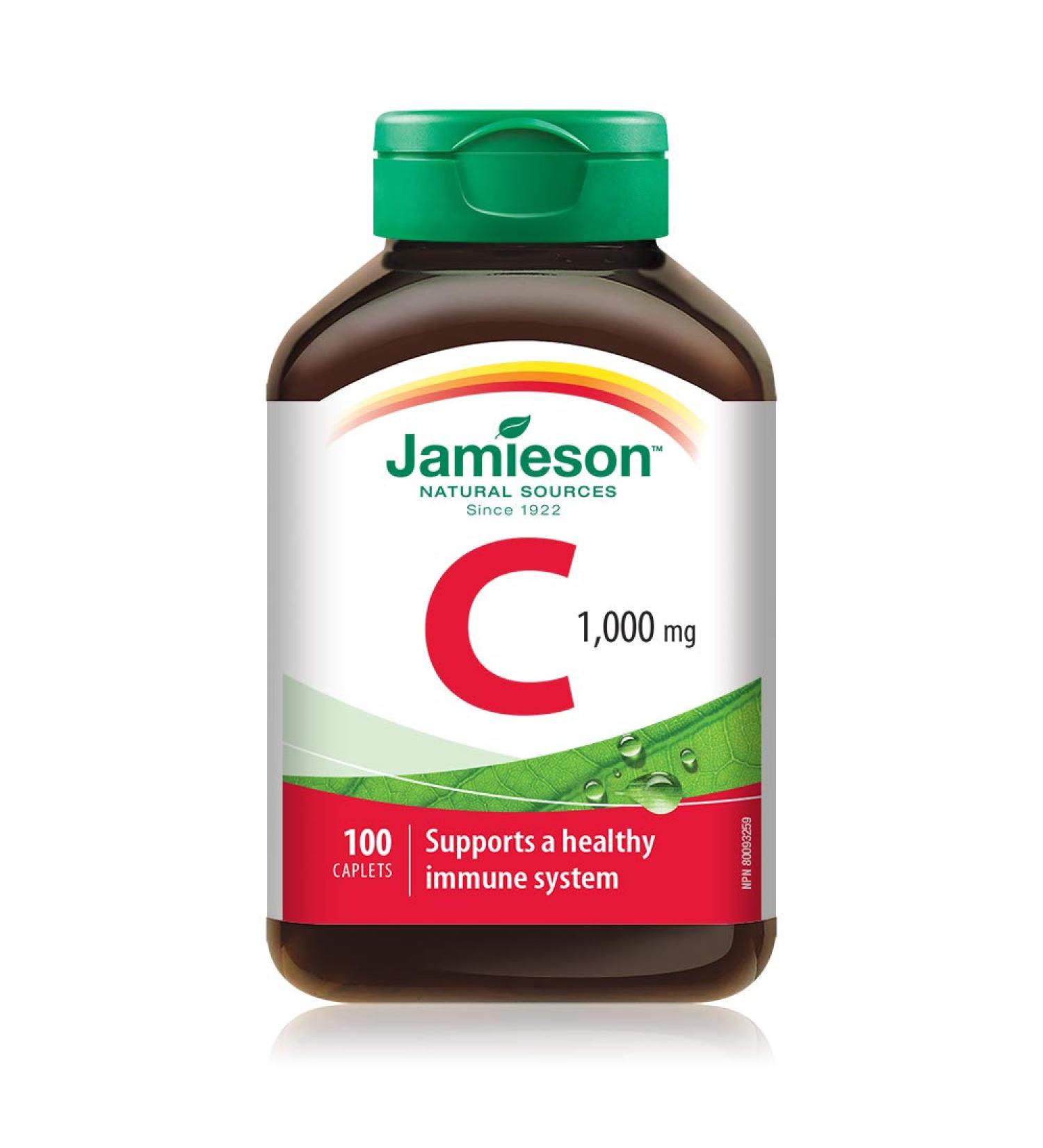 Jamieson Vitamin C 1 000 mg 100 Count (Pack of 1) - Buy Online on GoSupps.com