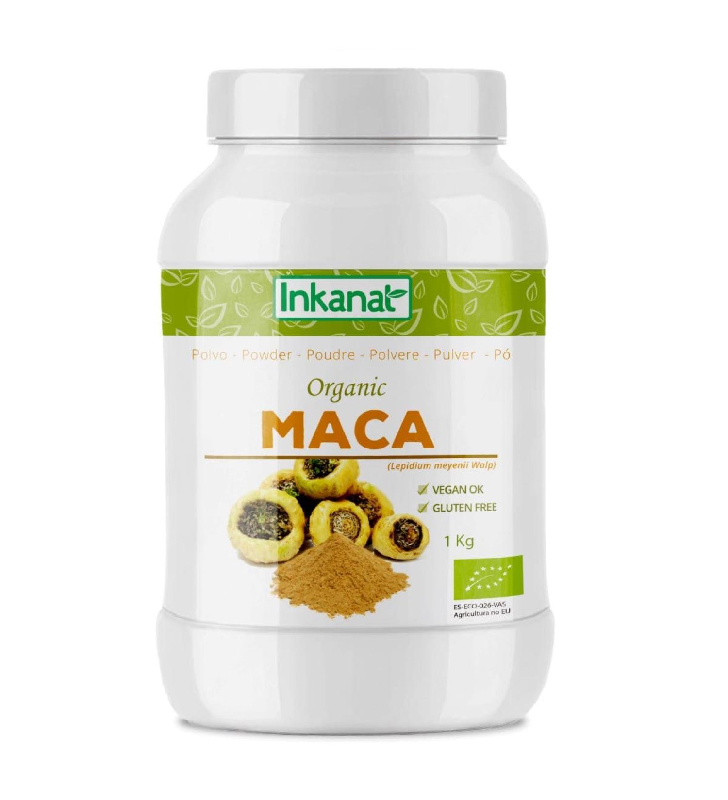INKANAT Maca powder 1 kg natural superfood invigorating and nourishing 1 kg Paquete de 1 - Buy Online on GoSupps.com