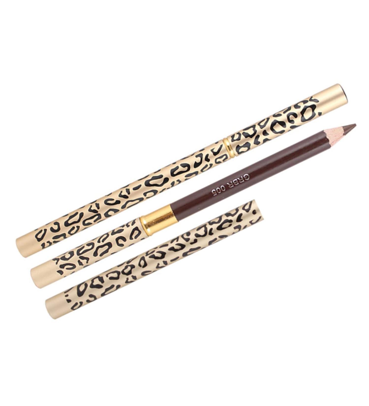 FOYTOKI 2pcs Pencils Leopard Lash Brush Brow Gel Brow Brush Brow Makeup Eyeliner Wooden - Buy Online on GoSupps.com