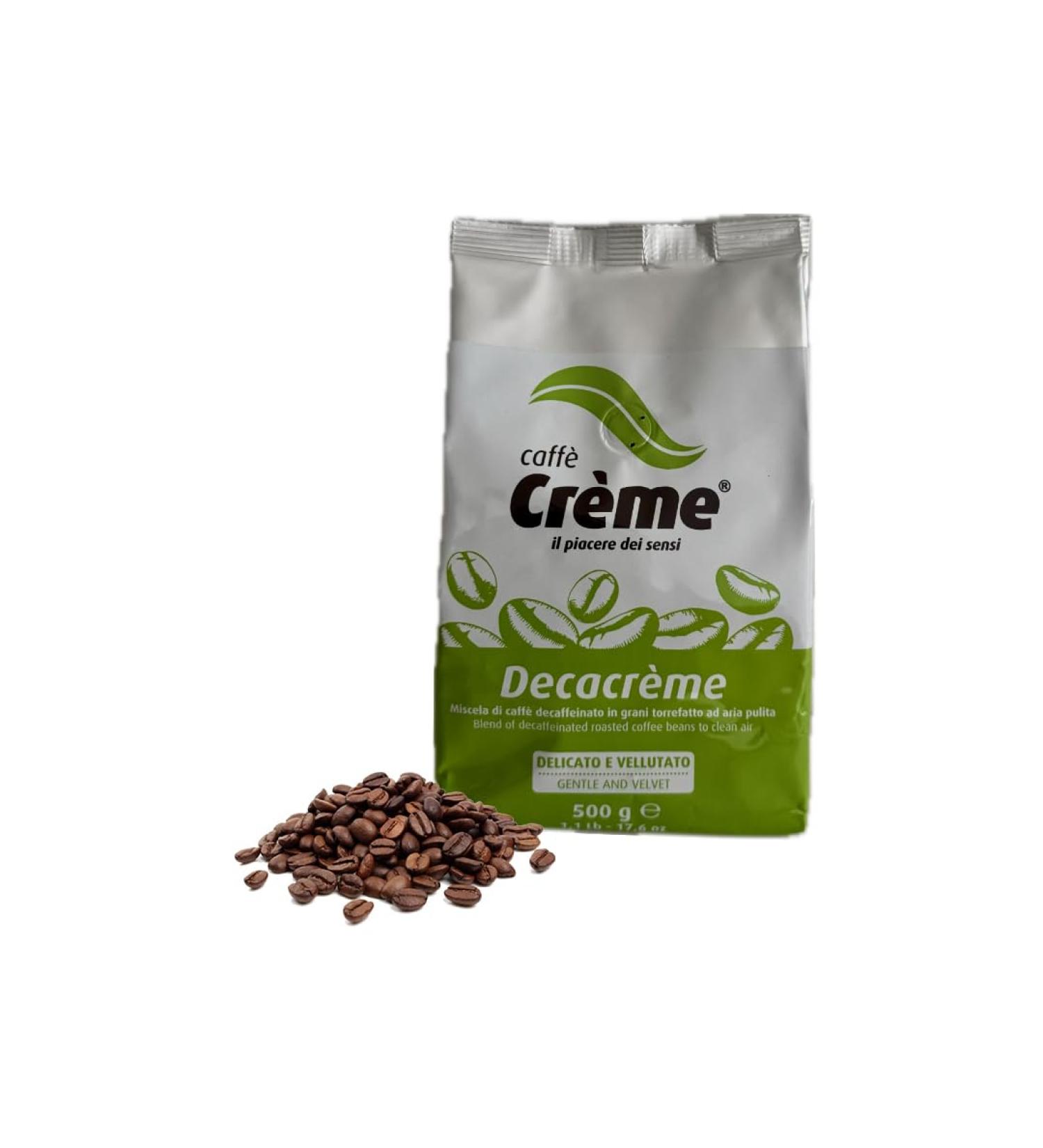 COFFEE CREAM Caffe Creme Brand Italian cafeinfree coffee beans Decacr me 500 g - Buy Online on GoSupps.com