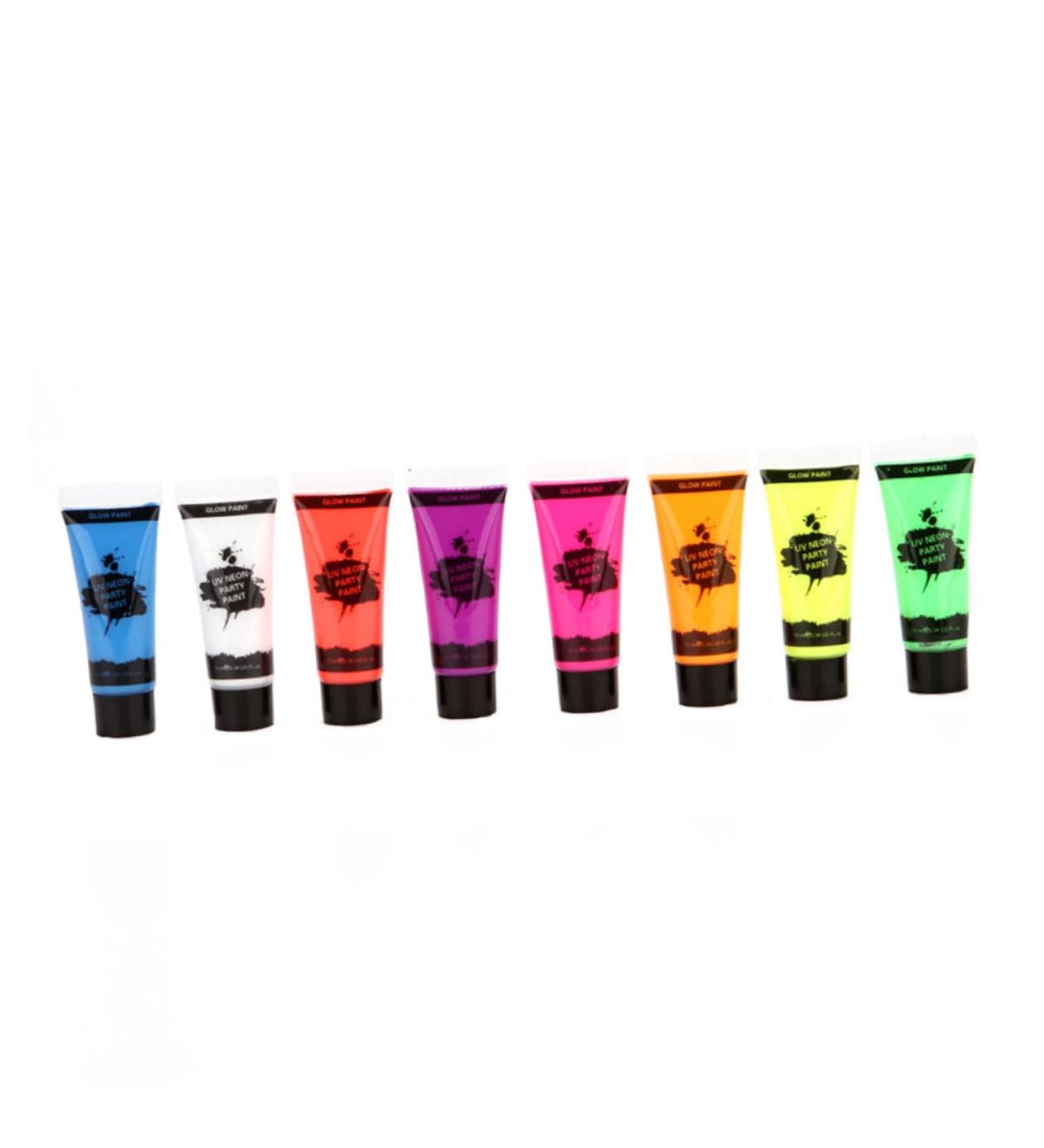  Beavorty Beavorty 2 Pack Safe Body Paints 10ml UV Reactive Face Paints No Harmful Chemicals For Night Events 8 Pieces X 2 - Buy Online on GoSupps.com