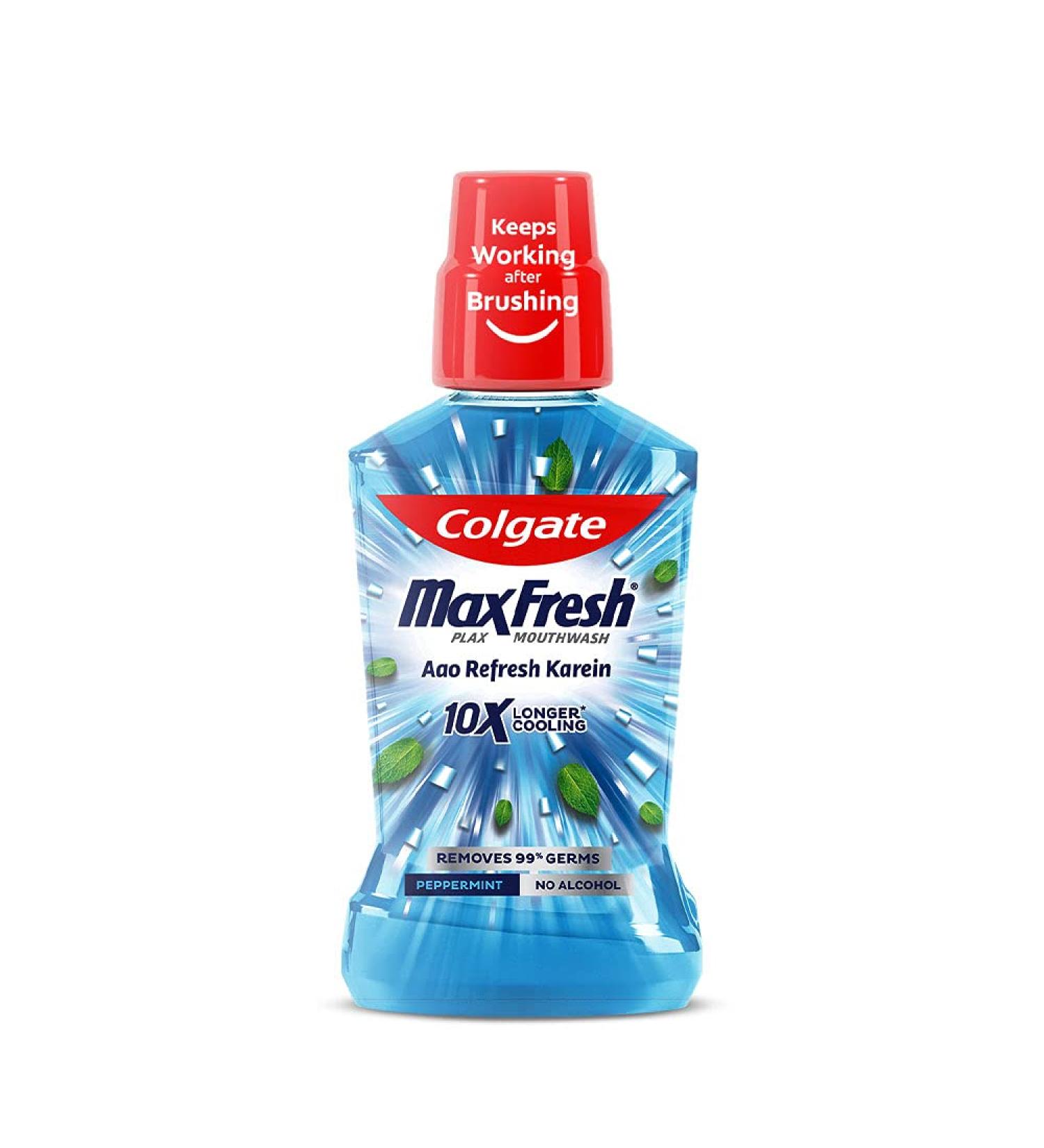 Colgate Plax Peppermint Fresh Mouthwash 250ml - Oral Care Essential - Buy Online on GoSupps.com