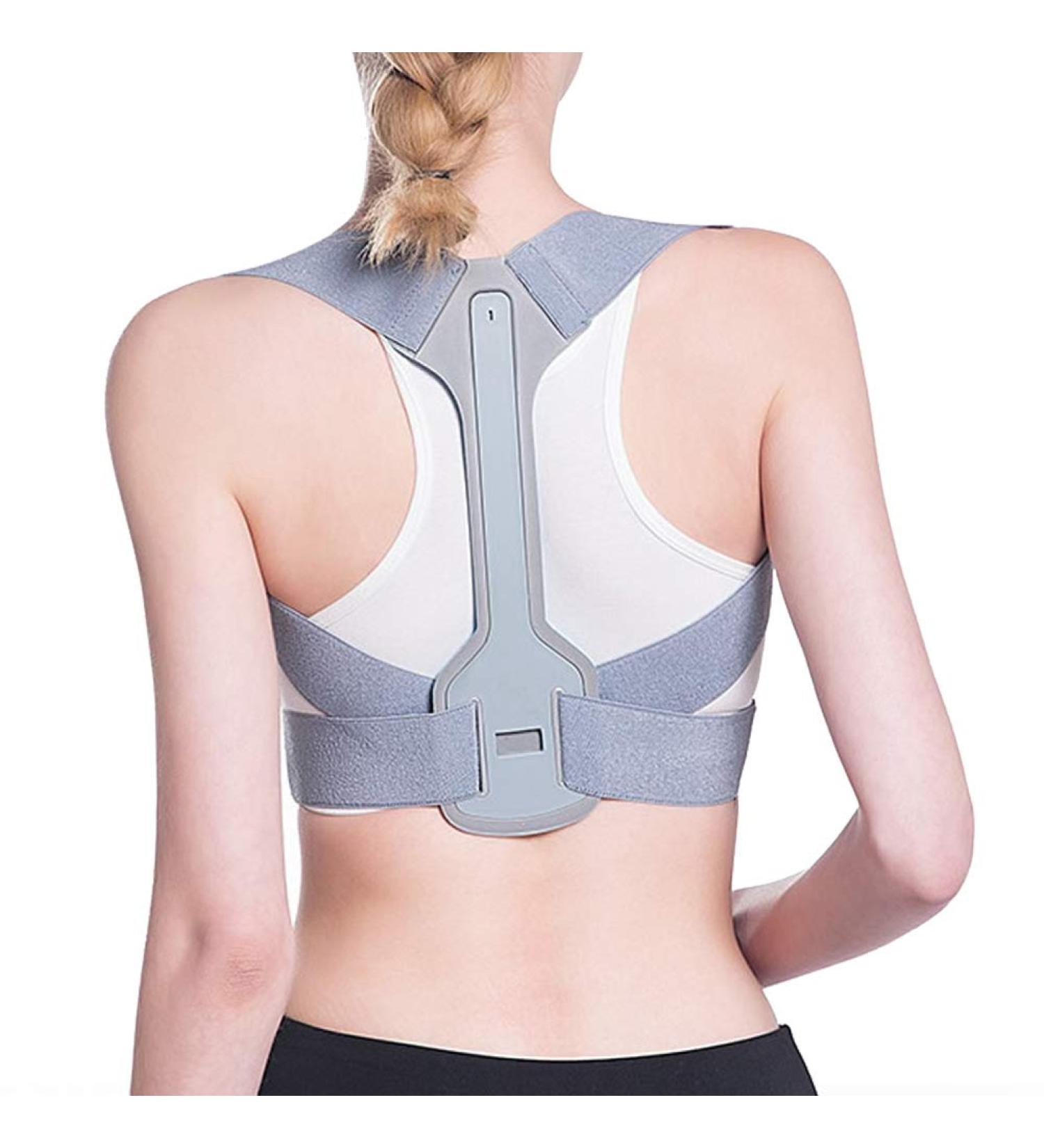 ZJchao Adjustable Posture Corrector Back Brace & Shoulder Support Belt - Relief for Shoulder & Waist Pain Improve Posture Unisex (M) - International Shipping Available - Buy Online on GoSupps.com