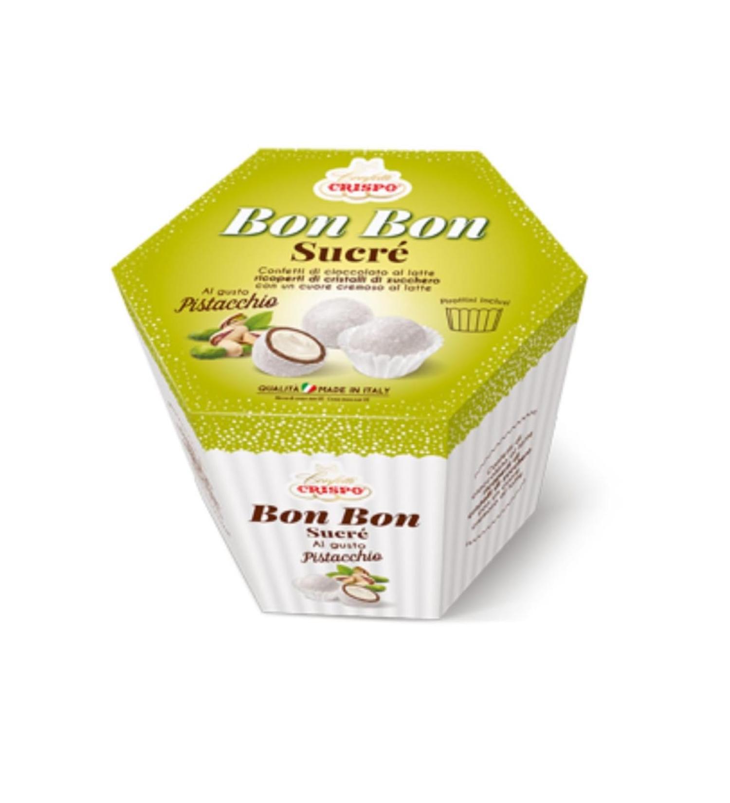  CRISPO Confetti Crispo Bon Bon Sucr Blanc pistachio 500 g - Buy Online on GoSupps.com