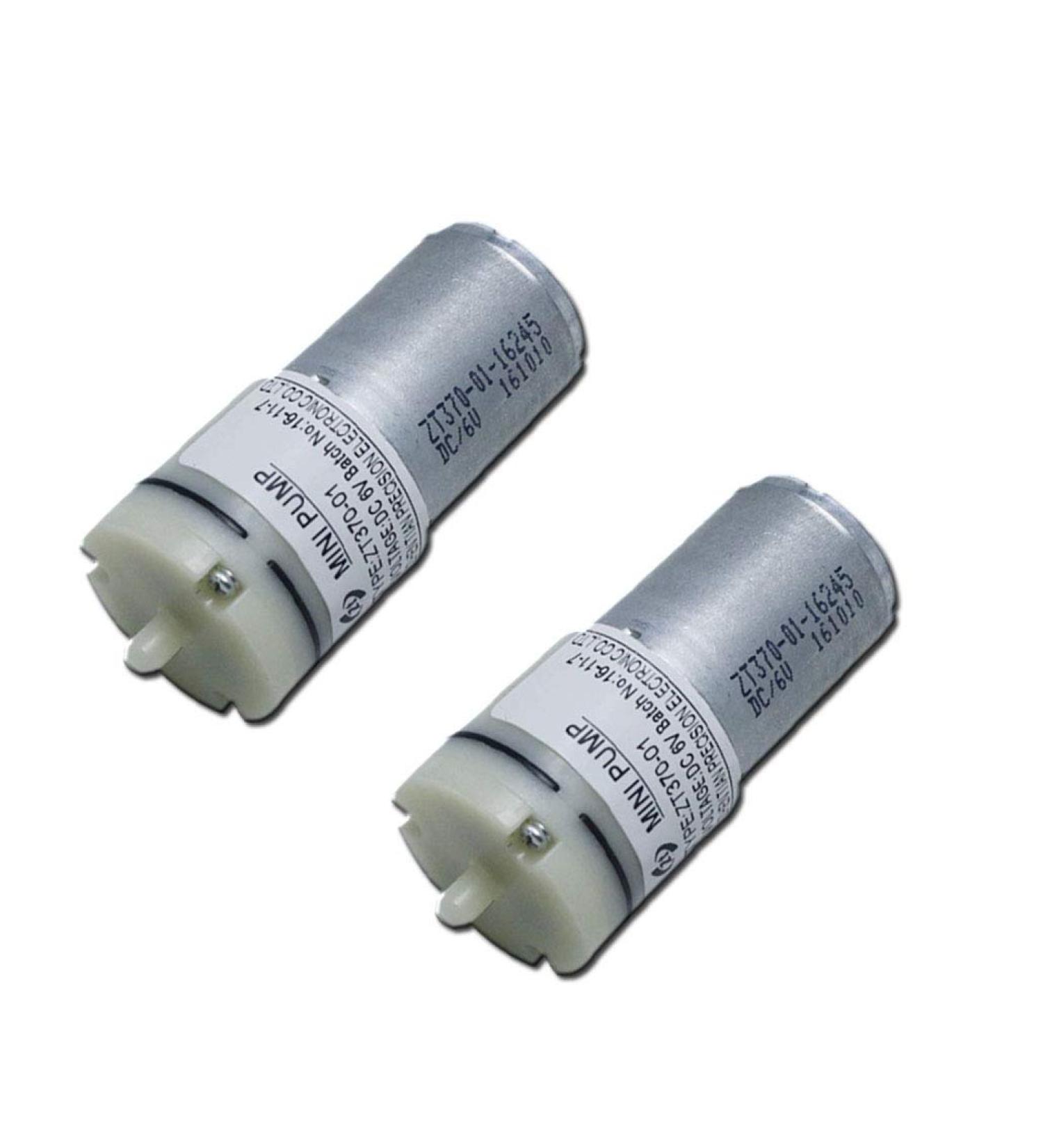 Mini DC 6V Air Pump Motor - 370 Micro Pump for Oxygen Tank Blood Pressure Monitor & Massager (2 Units) | International Shipping Available - Buy Online on GoSupps.com