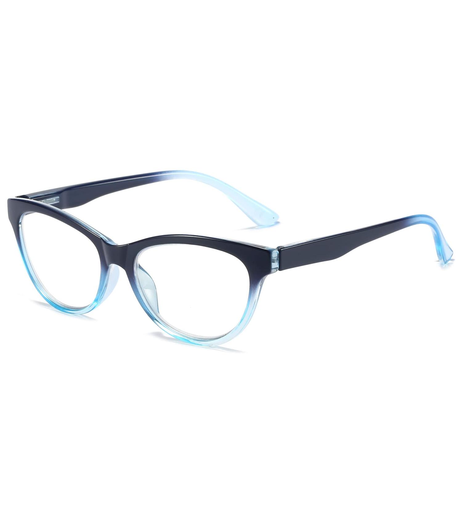 Buy Lanomi Retro Cat Eye Reading Glasses with Blue Light Filter - Flexible Spring Hinge 1.0 to 4.0 Diopters - Stylish Visual Aid for Women & Men - Buy Online on GoSupps.com