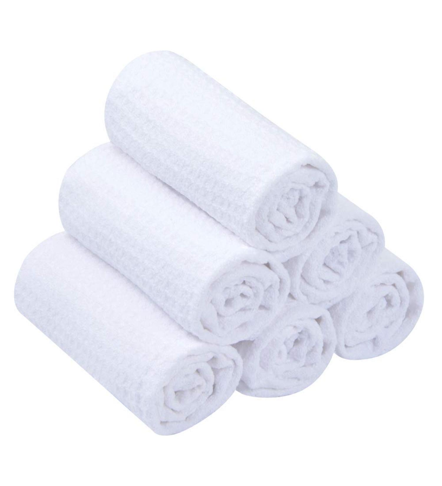 SINLAND Microfiber Waffle Washcloths 13x13 Inch 6 Pack White - Soft Facial Makeup Remover Cloths - Quick Drying & Exfoliating - Buy Online on GoSupps.com