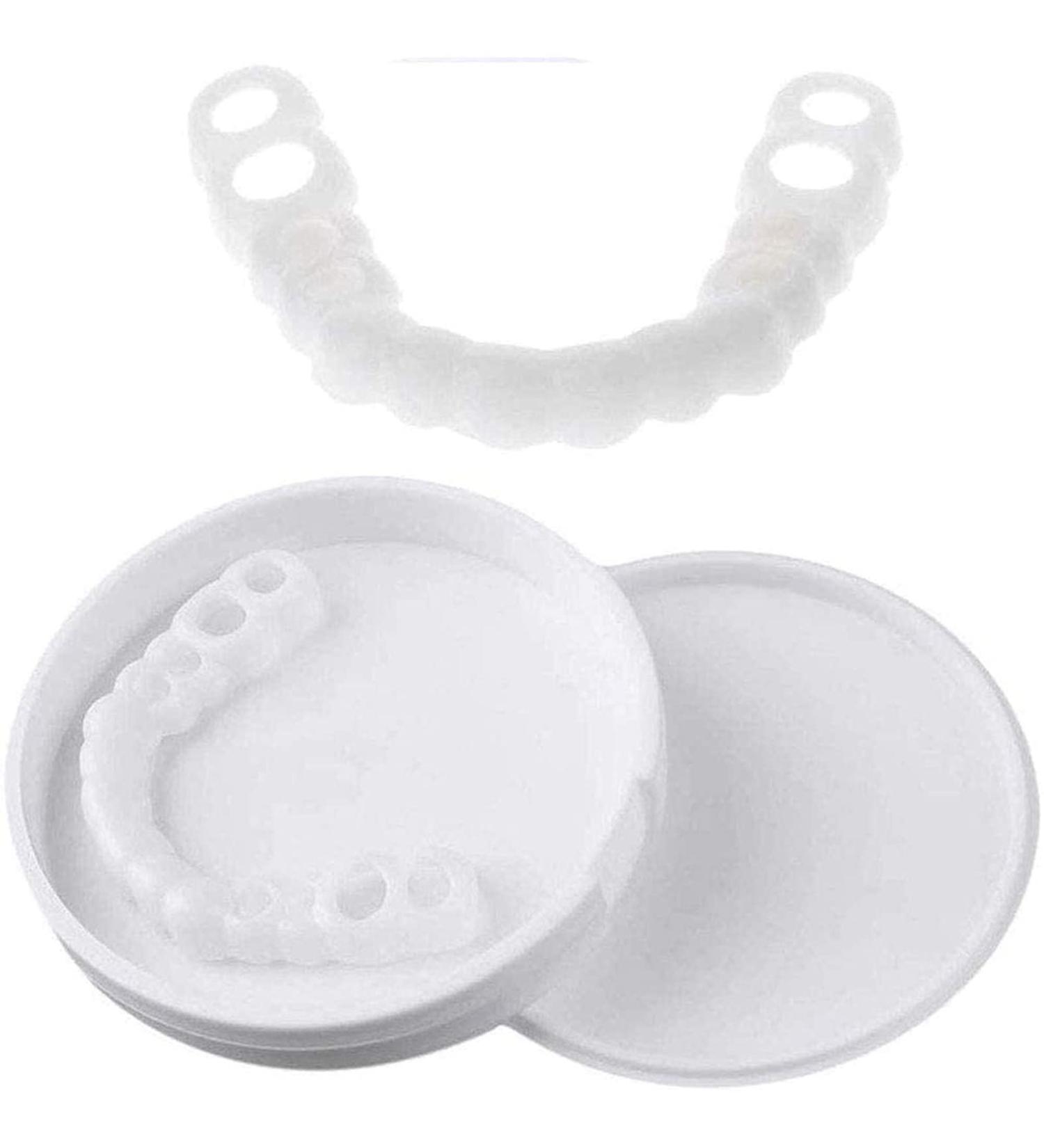 Ytxy Upper & Lower Teeth Veneers - Instant Whitening & Perfect Smile | Cosmetic Dentures & Oral Hygiene Tools - 2 Pairs - Buy Online on GoSupps.com