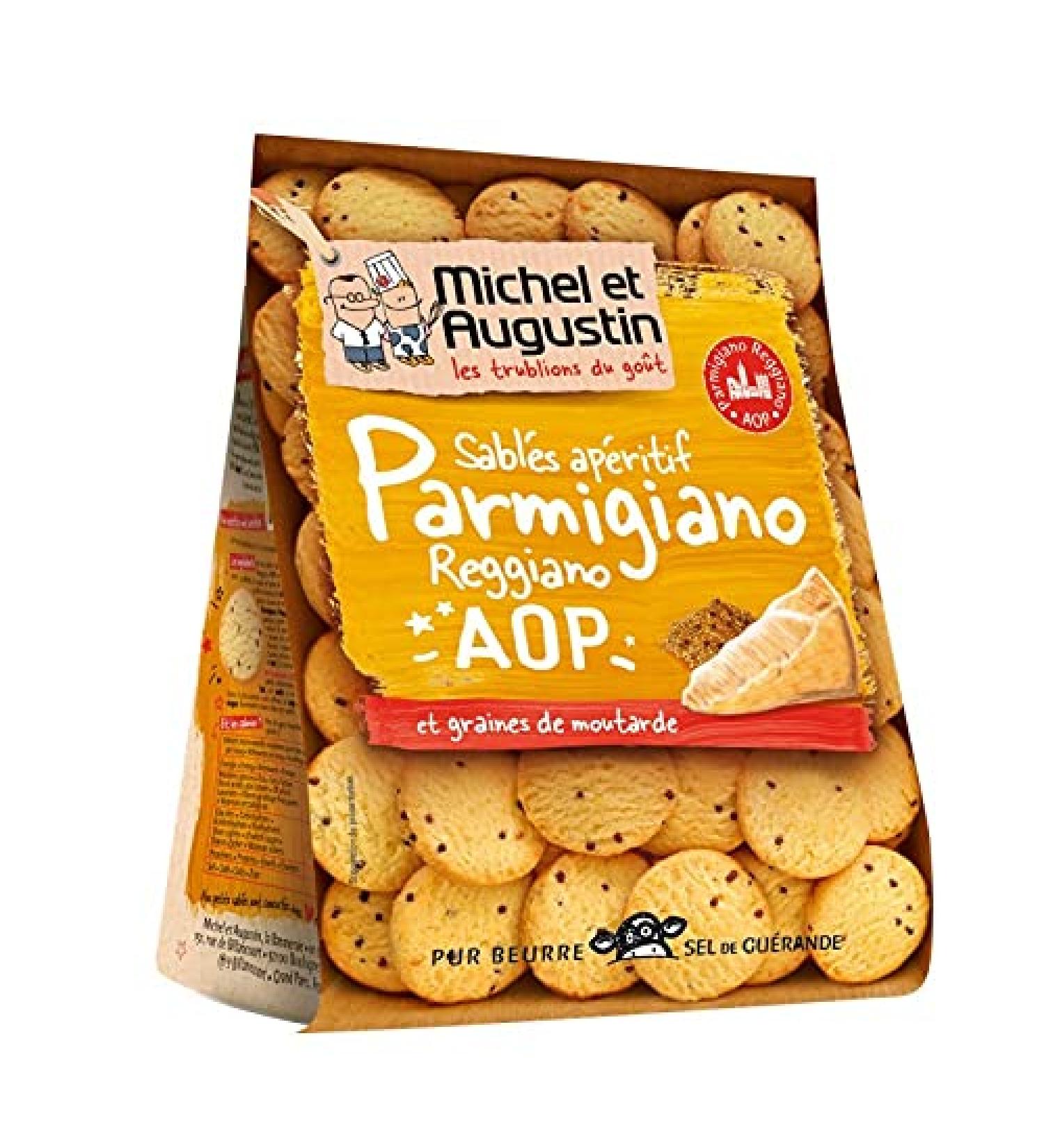  Epicerie sal e MICHEL ET AUGUSTIN - Small Sales with Parmesan and Mustard Seeds 120g - Pack of 4 - Special Offer - Buy Online on GoSupps.com