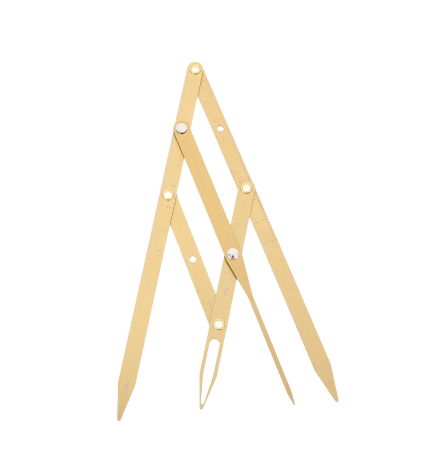 Mobestech 1pc Second Generation Scale Metal Dies Eyebrow Pencils Eyebrow Measurement Tool Eyebrow Line Make up 25x5x0.6cm Golden - Buy Online on GoSupps.com