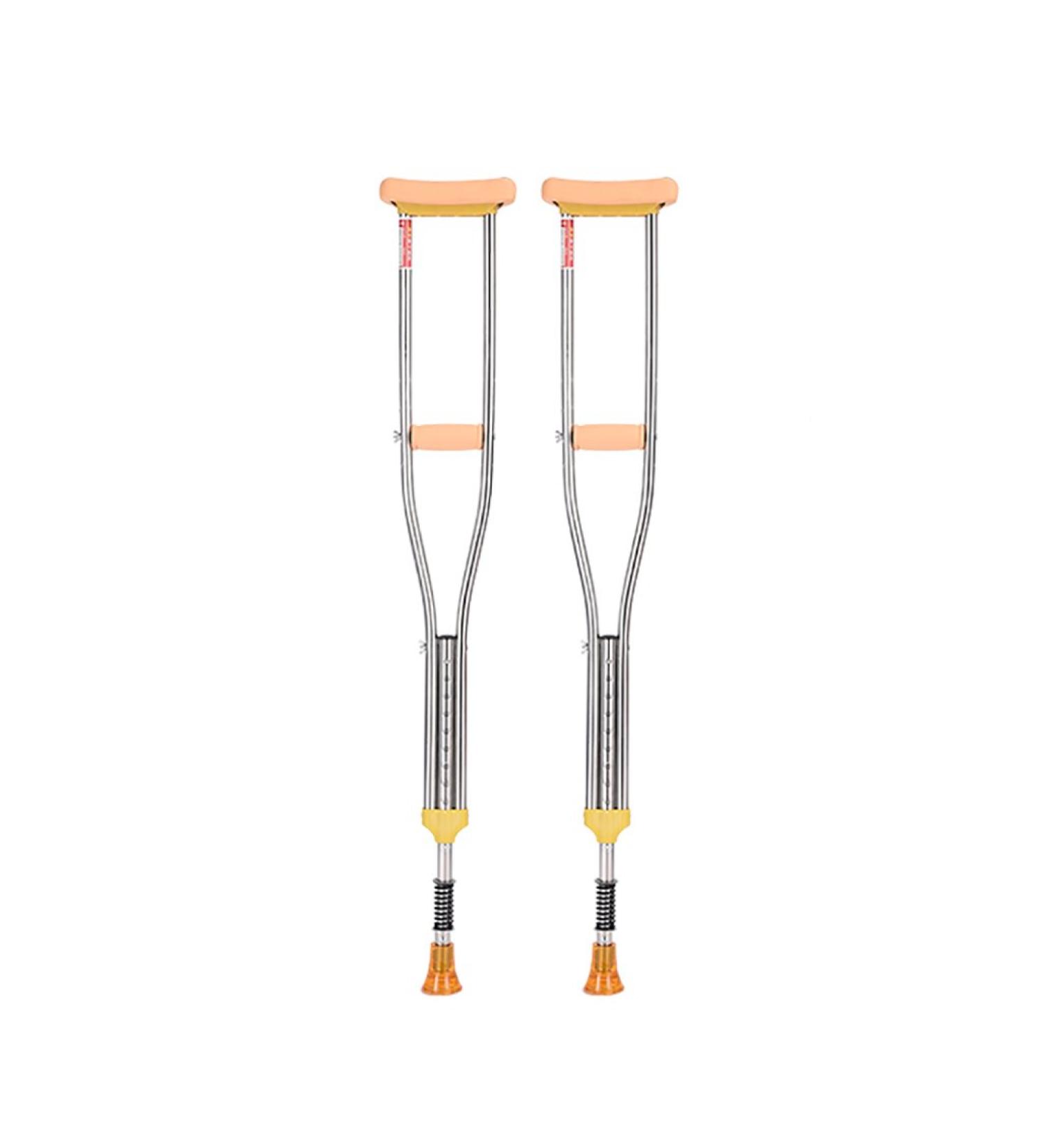 Crutches for Adults Underarm Handicapped Crutches/Canes for Disabled Persons with Free Retractable Springs Adjustable Range 115-150 Cm Great for Travel or Work (Double) Selfless dedication - Buy Online on GoSupps.com