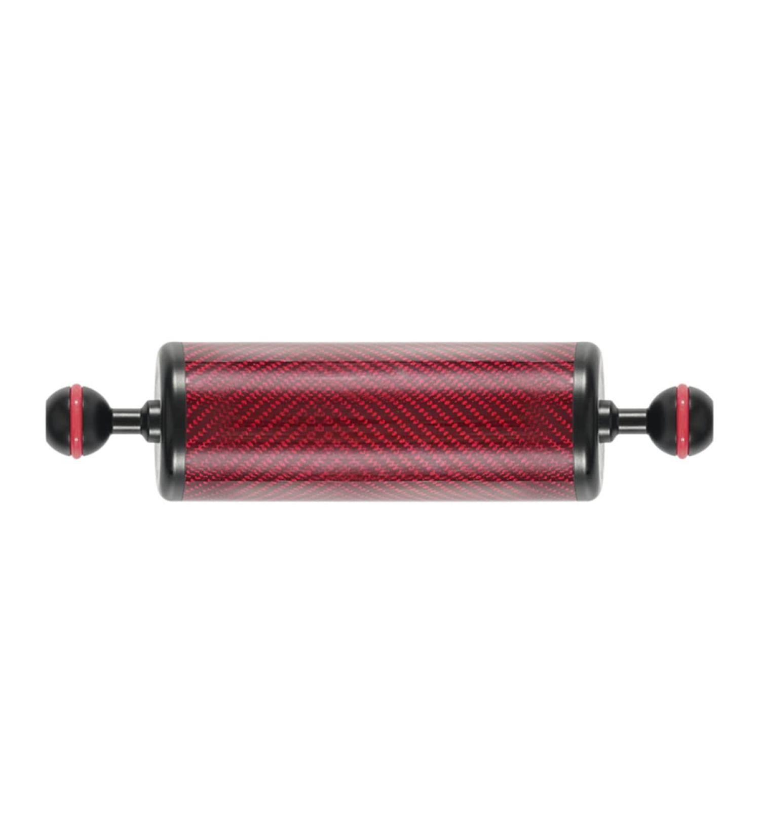 Carbon Fiber Dual Ball Dive Float Arm for Underwater Photography - 55mm*200mm, Buoyancy +220g FA55 Red - Buy Online on GoSupps.com
