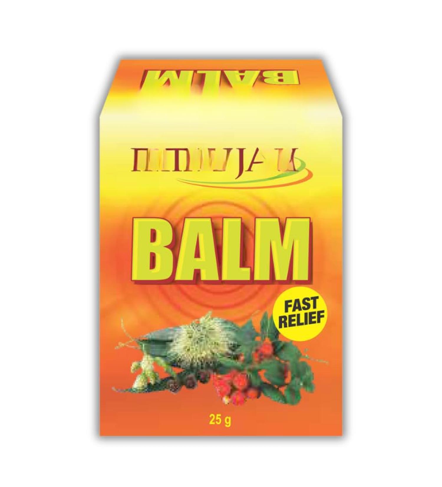Herbal Cold & Headache Relief Balm 25g (Pack of 5) | Natural Soothing Balm with Ayurvedic Ingredients