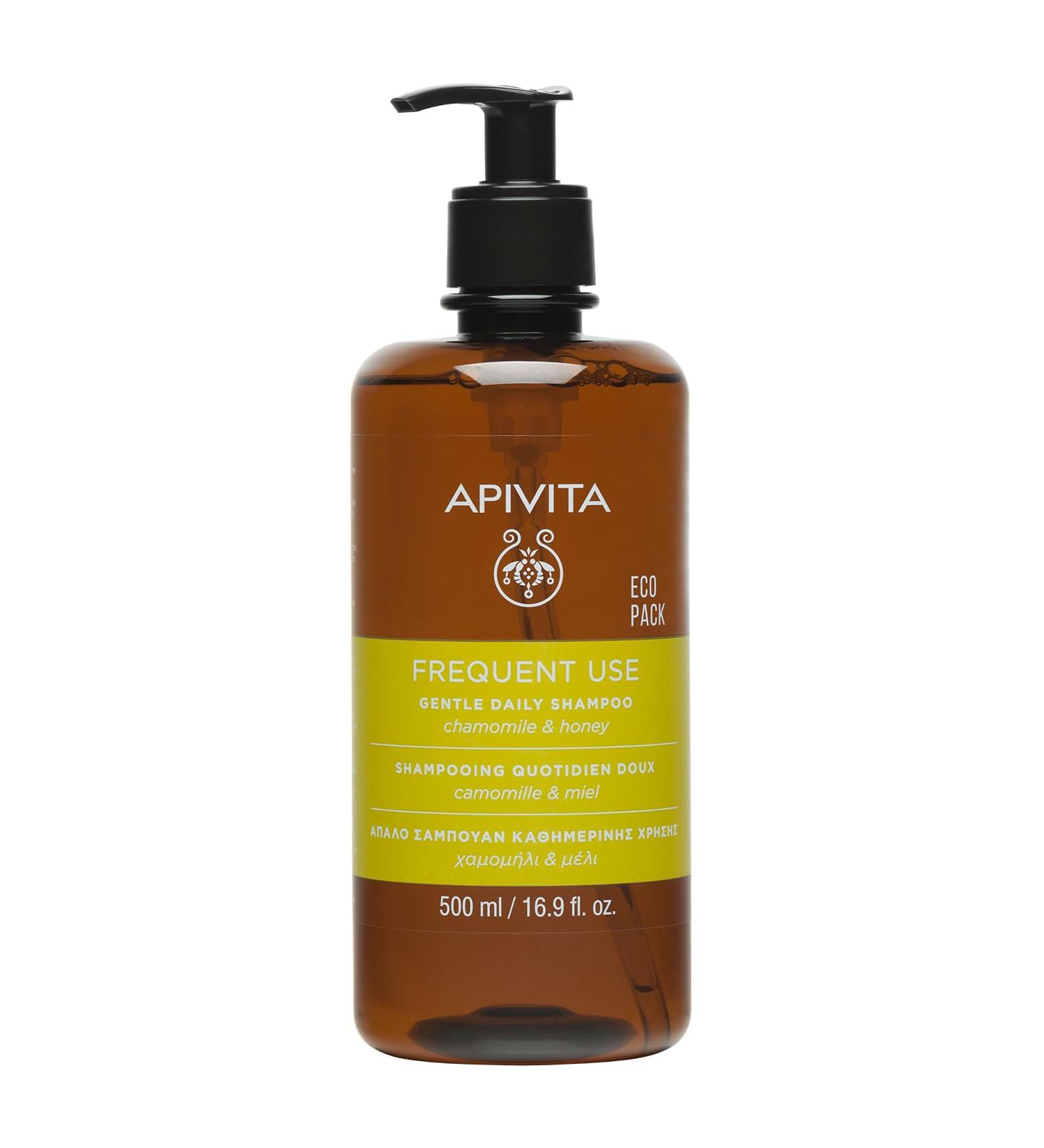 Apivita Frequent Use Gentle Daily Shampoo Ecopack 500ml - Buy Online on GoSupps.com