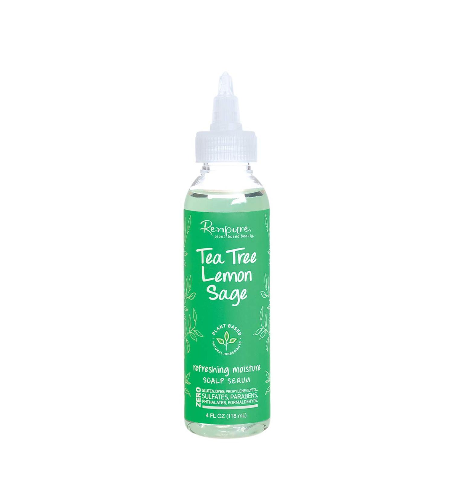 Renpure Plant-Based Scalp Serum - Tea Tree & Lemon Sage Moisture 4oz | Refreshing Hair Care for Healthy Scalp - Buy Online on GoSupps.com