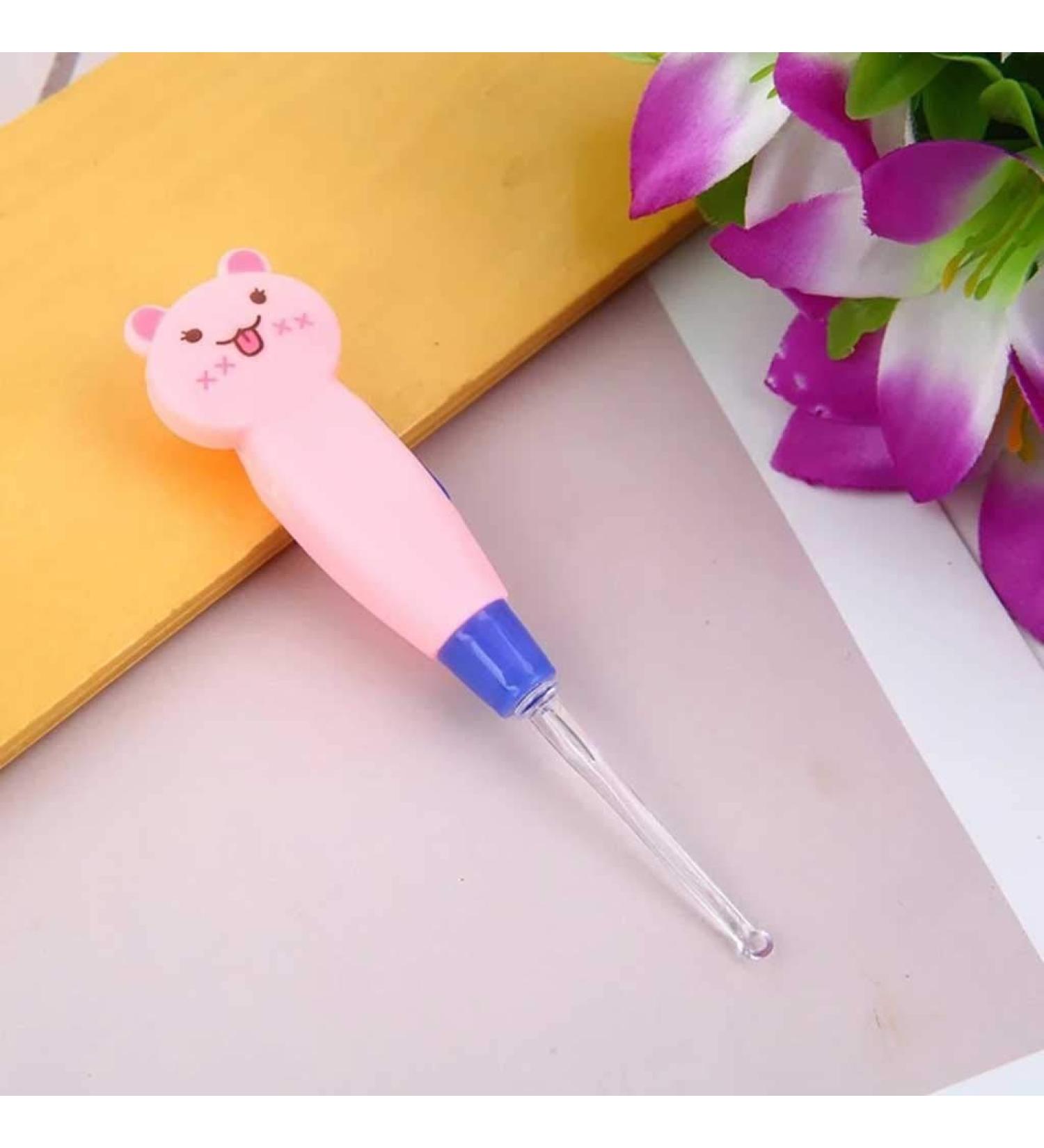 SEASD LED Ear Spoon Cleaner for Kids - Cute Animal Design (Color 04) - Buy Online on GoSupps.com