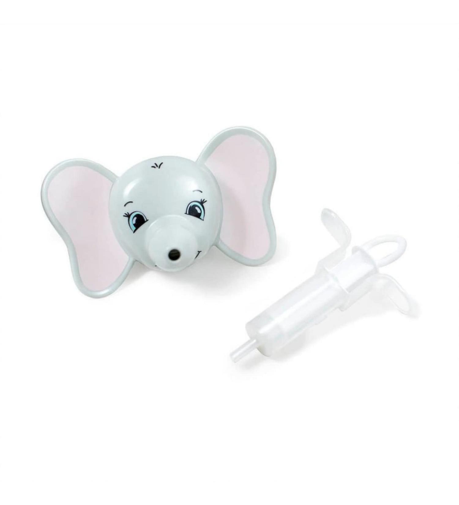 Ava the Elephant 10ml Talking Baby Medicine Dispenser | BPA-Free, Phthalate-Free, Dishwasher Safe | Dropper and Stopper for Accurate Dosing - Buy Online on GoSupps.com